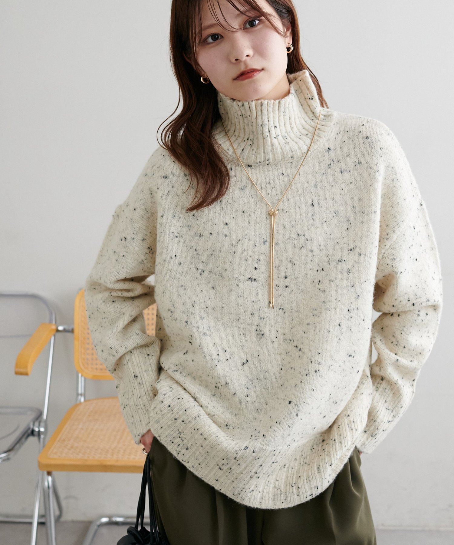 cen.made in Japan/ キモノジャガードブラウス