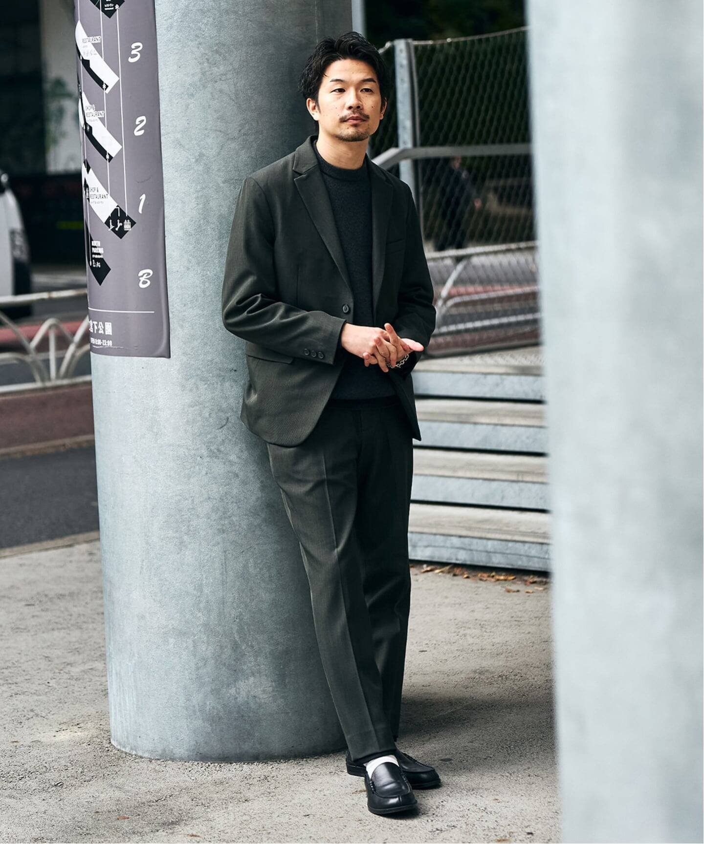 417 EDIFICE 4WAYストレッチ セットアップ 