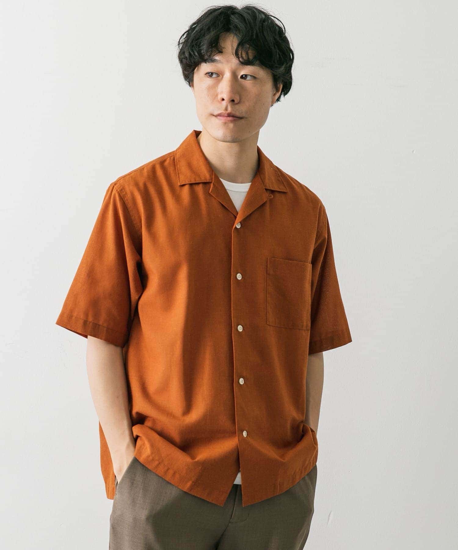 【アーバンリサーチドアーズ】リネン100% レギュラーカラーオーバーシャツ 38 SALE／50%OFF】URBAN RESEARCH DOORS 『UR TECH 高機能リネン