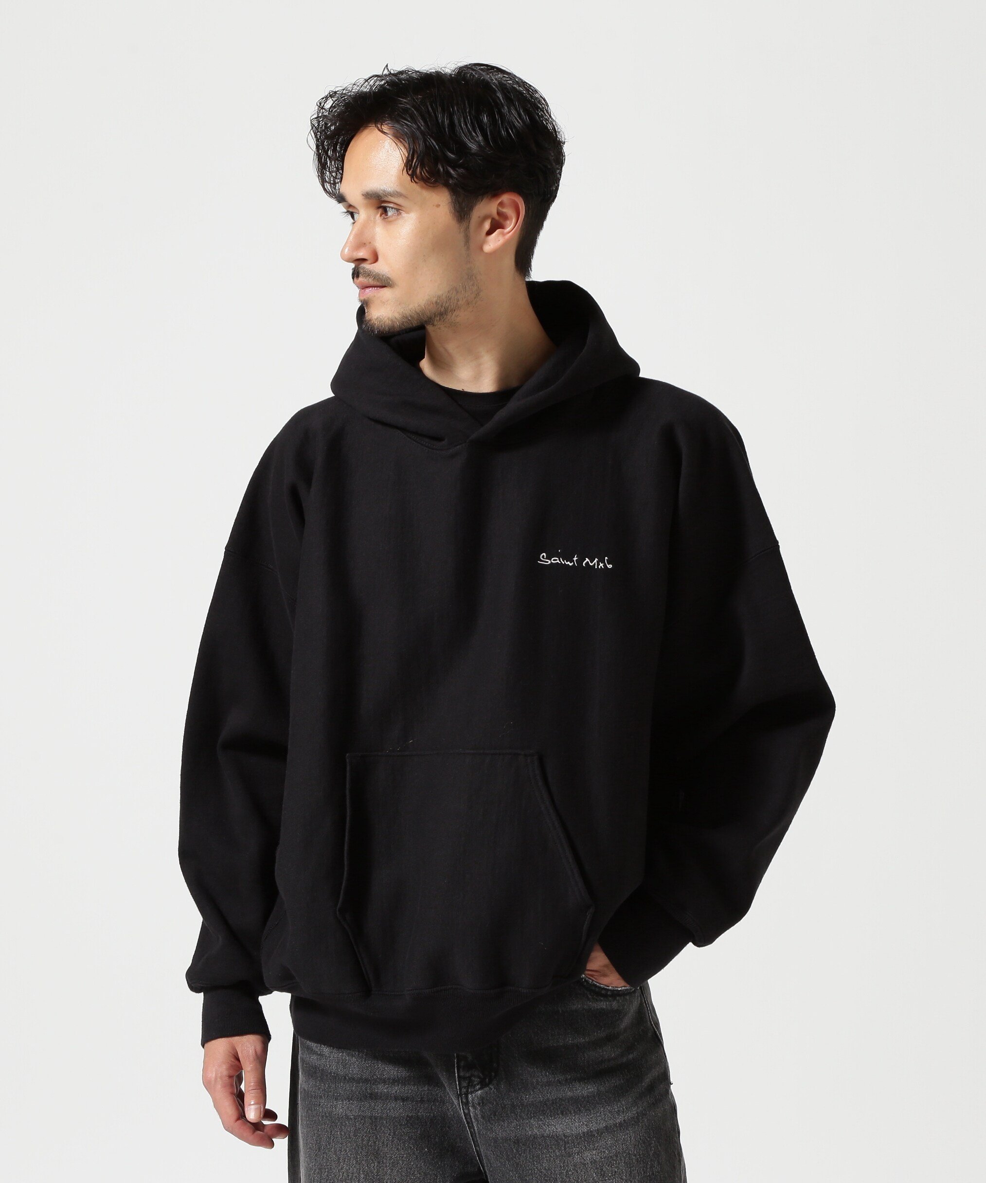 正規　saint michaelセントマイケル　god eyeパーカーM 楽天市場】SAINT MxxxxxxGOD EYE RAGLAN HOODIE / GREYゴッド