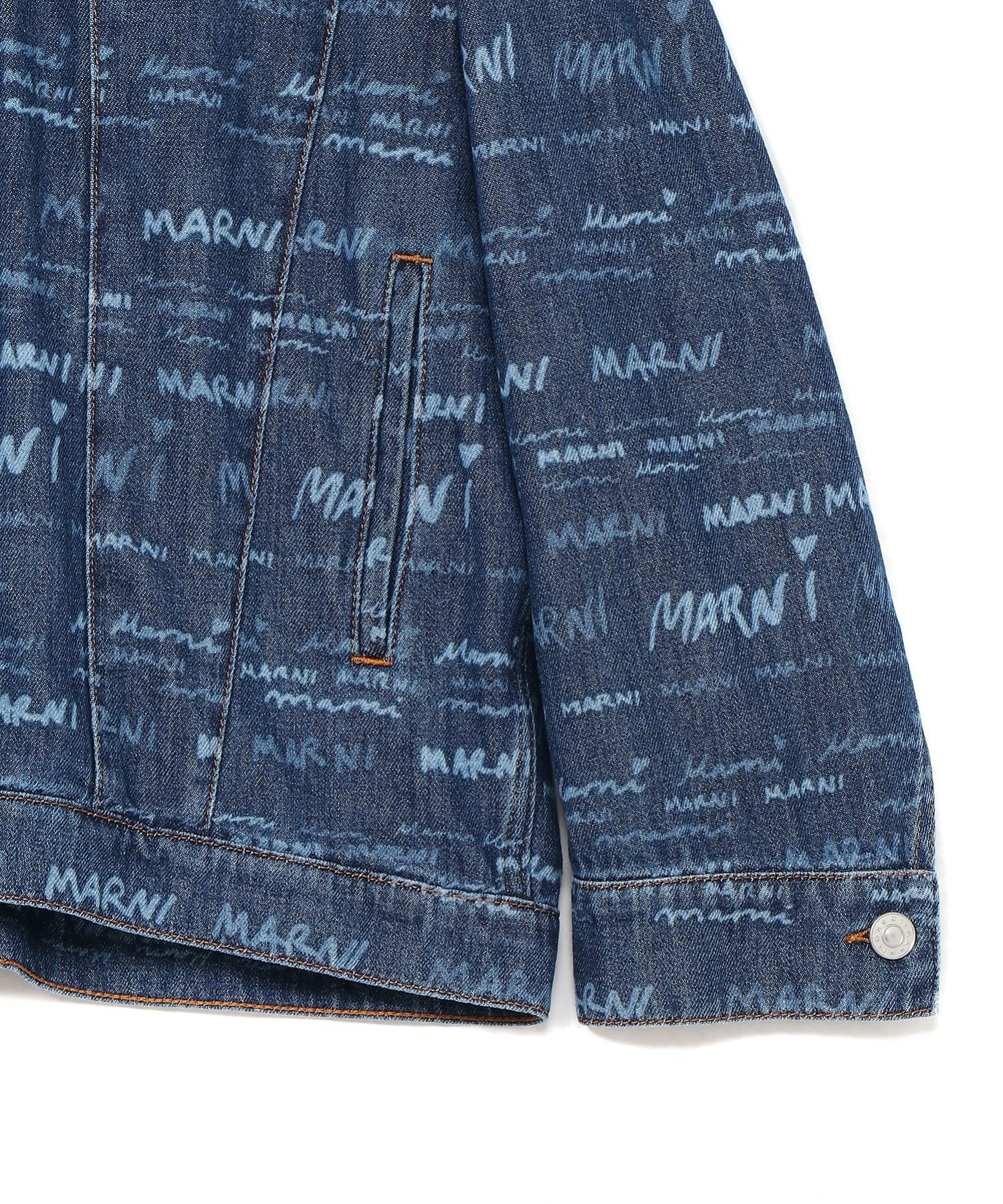関税・送料込 MARNI MegaMarni denim ジャケット MARNI マルニ 24SS DENIM JAKET デニムジャケット 38 インディゴ