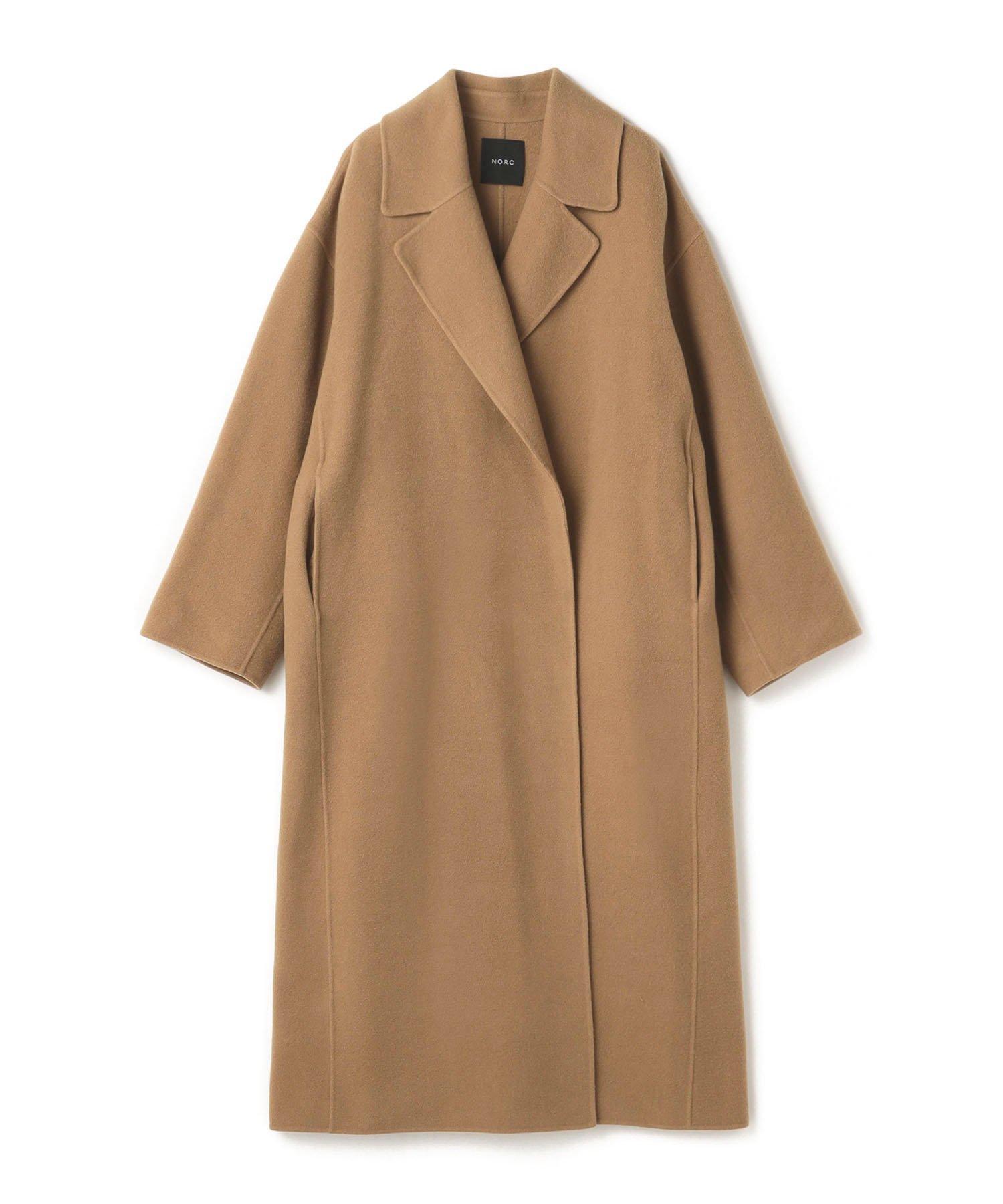 SALE／40%OFF】N.O.R.C ウールメルトンロングリバーコート ノーク