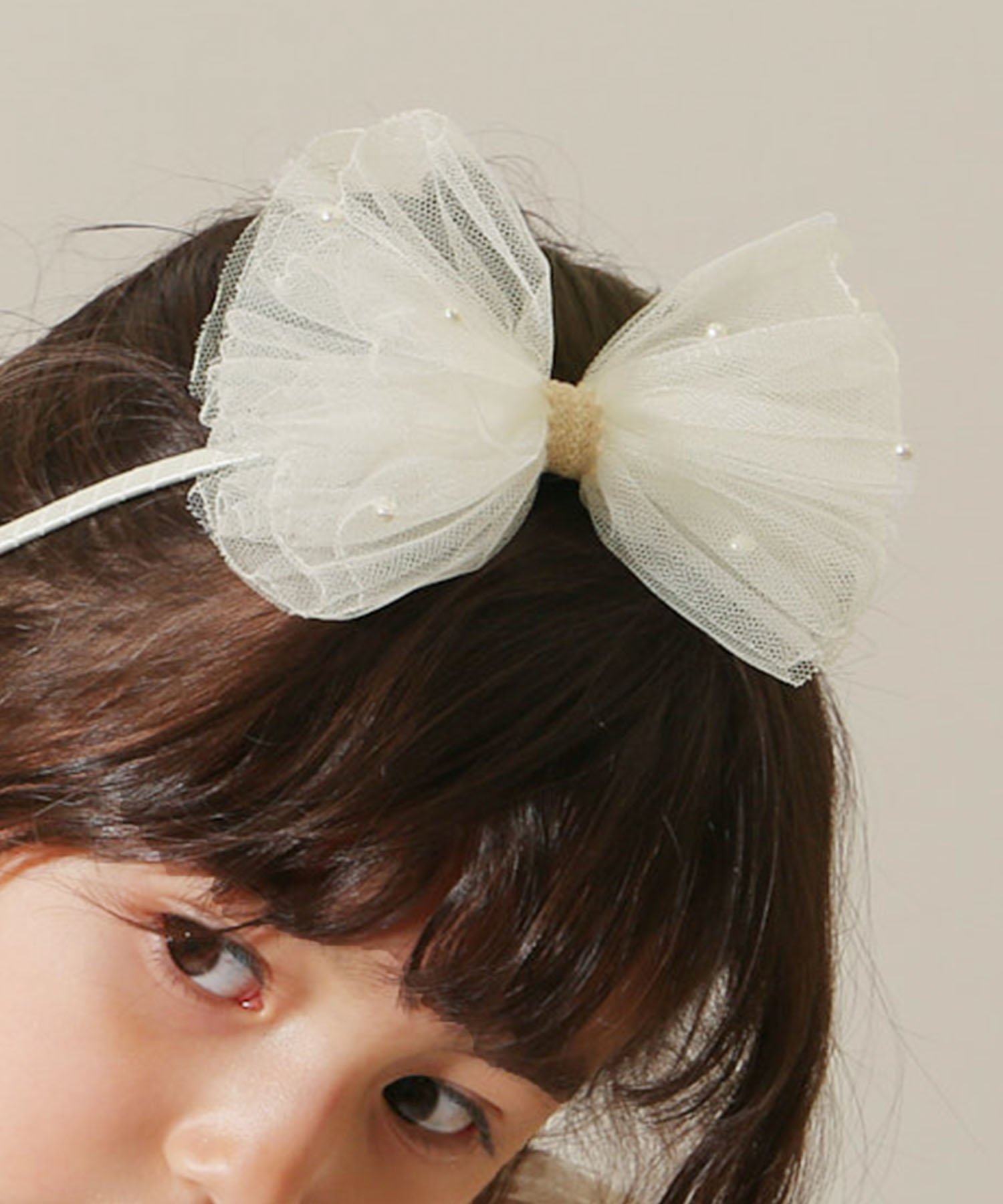 Rora RORA ローラ シャーロット カチューシャ ローラ ヘアアクセサリー カチューシャ・ヘアバンド ピンク ホワイト画像