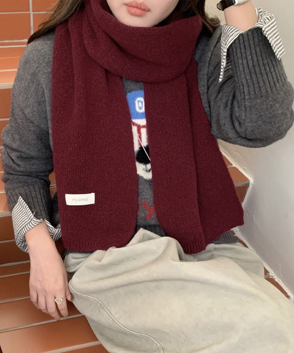 楽天市場】satoseni standard SHION Knit muffler ニット マフラー