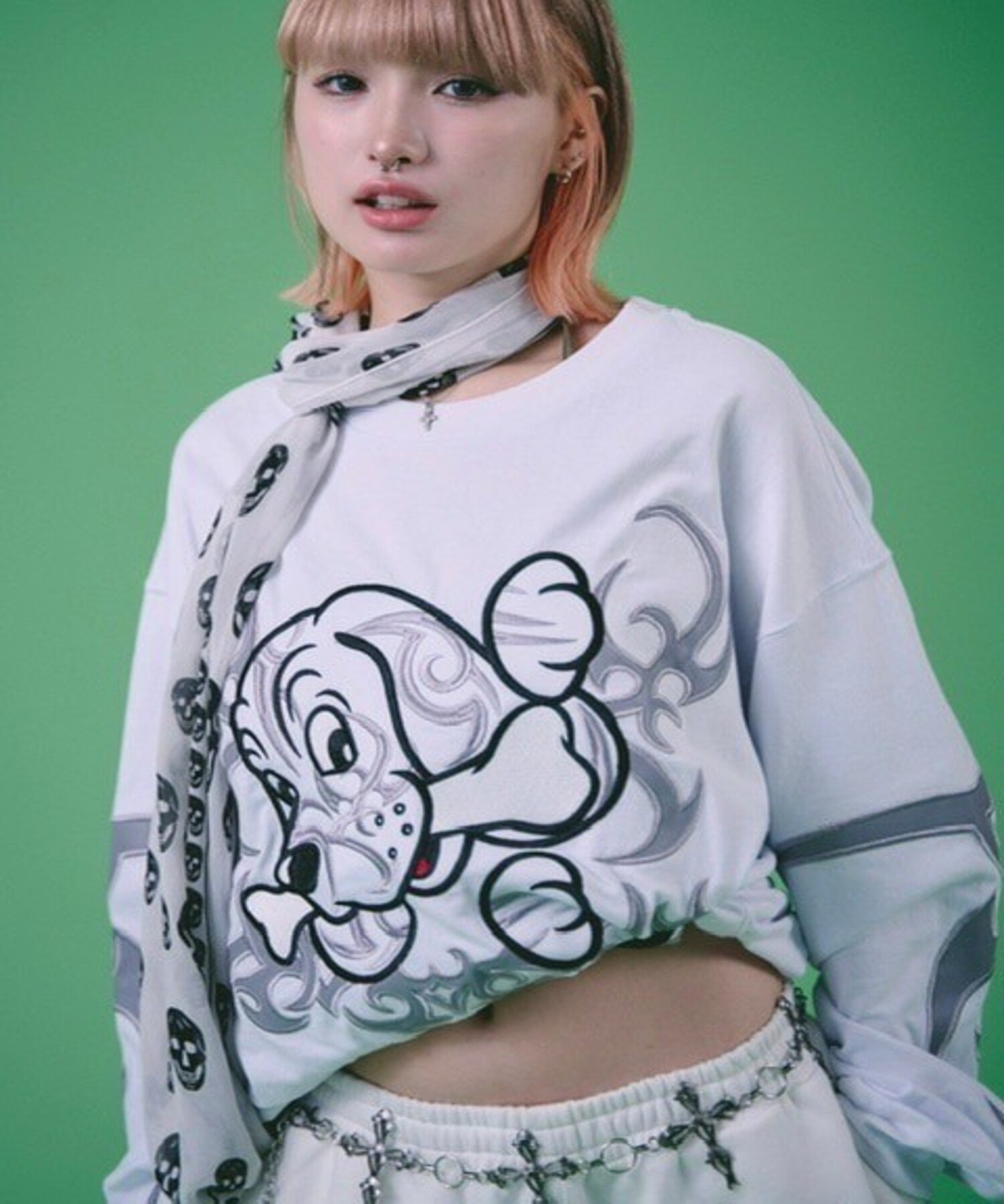 楽天市場】【GALFY×GALLIS ADDICTION】ぼろぼろ刺繍ロンT(MENS