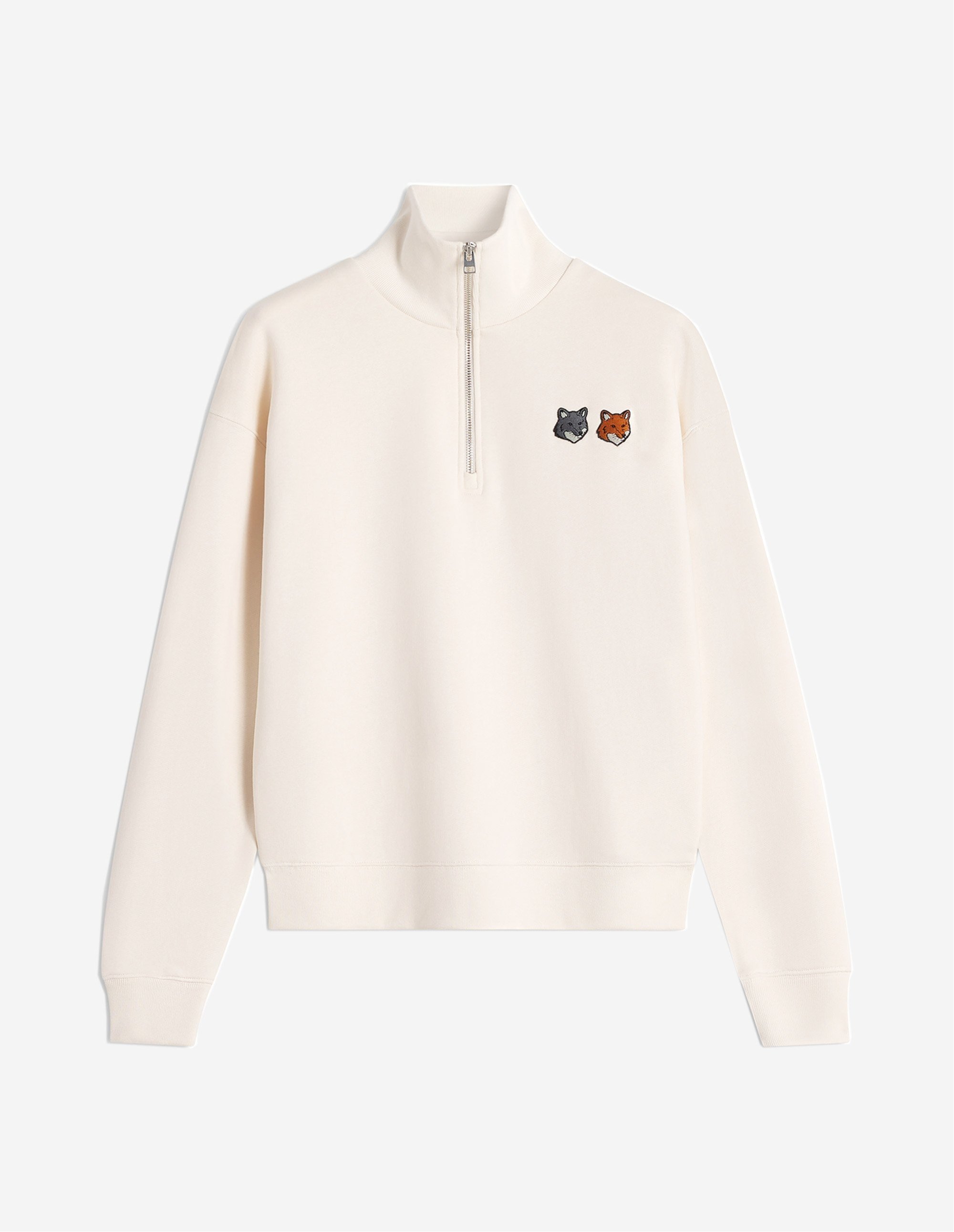 【メゾンキツネ】ベイビー フォックス パッチ ハーフジップ スウェット MAISON KITSUNE Lady's 品名/ベイビー フォックス パッチ ハーフ