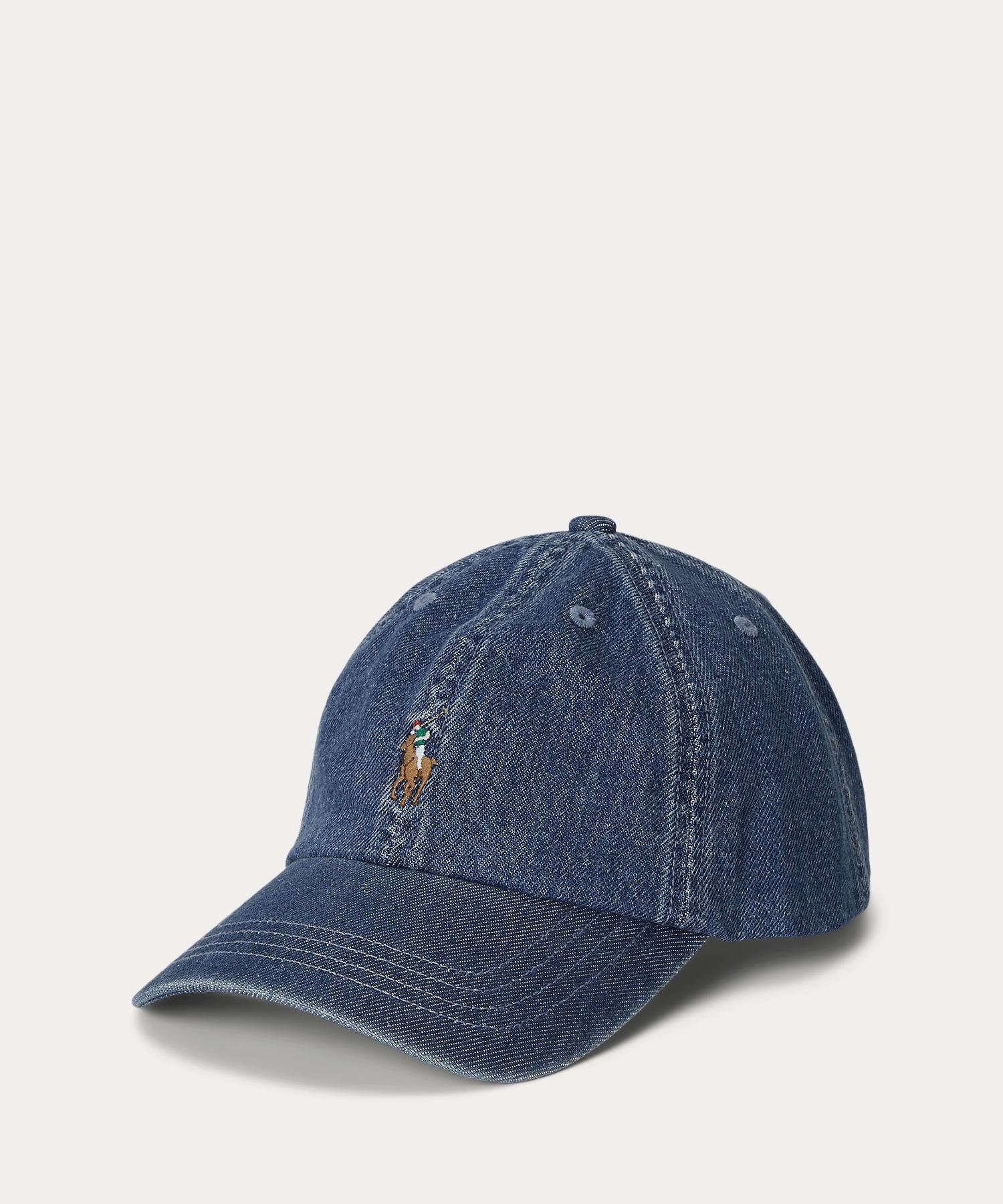 90s Polo by Ralph Lauren キャップ デニム フェード レア 90s ラルフローレン ポロスポーツマン キャップ USA製