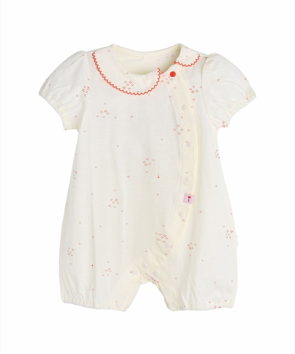 【SALE／50%OFF】moimoln キャンディバームカバーオール モイモルン マタニティウェア・ベビー用品 ロンパース・カバーオール ホワイト画像