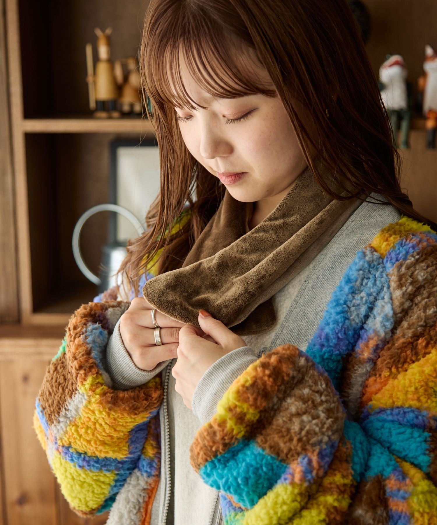 楽天市場】オリジナル カラフルチェックハンテン niko and