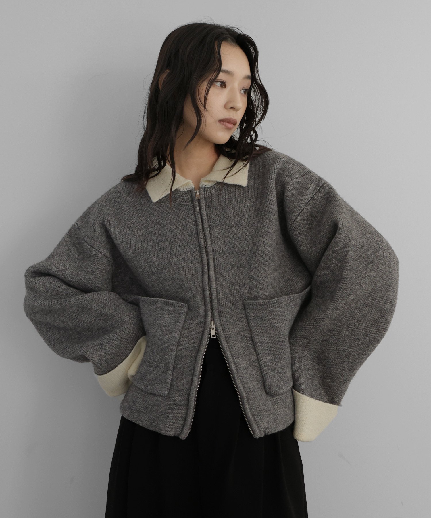 BEARDSLEY 《近日予約開始》ツイードフレアワンピース ビアズリー