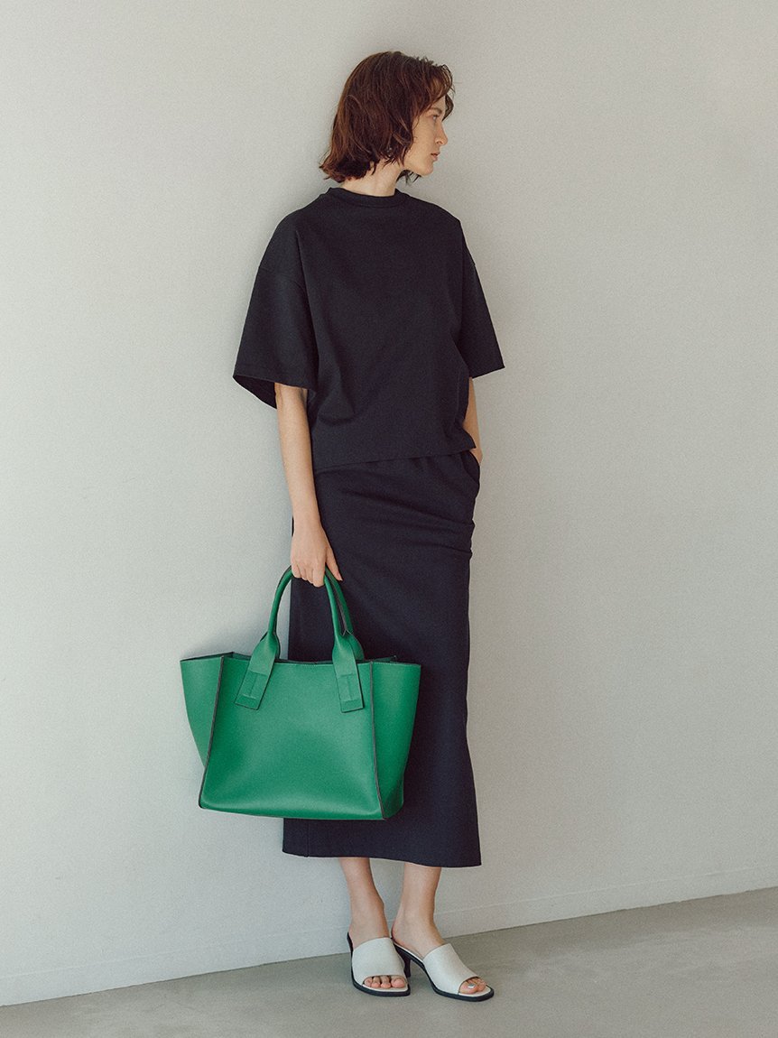 SALE／30%OFF】Mila Owen 短丈ワイドTウエストゴムスカートカットSET