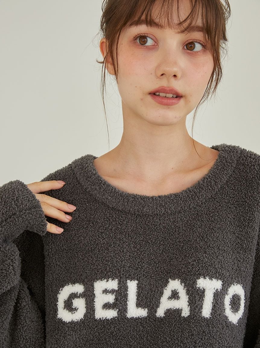 gelato pique パウダーロゴジャガードプルオーバー&ロングパンツ