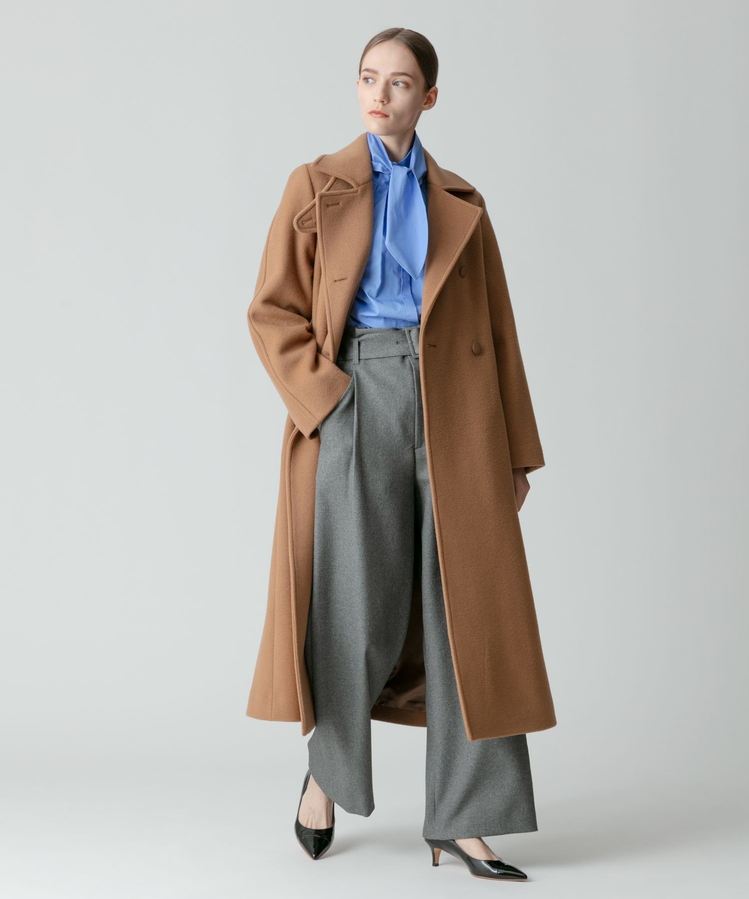 SALE／50%OFF】allureville スプリットラグランロングコート 
