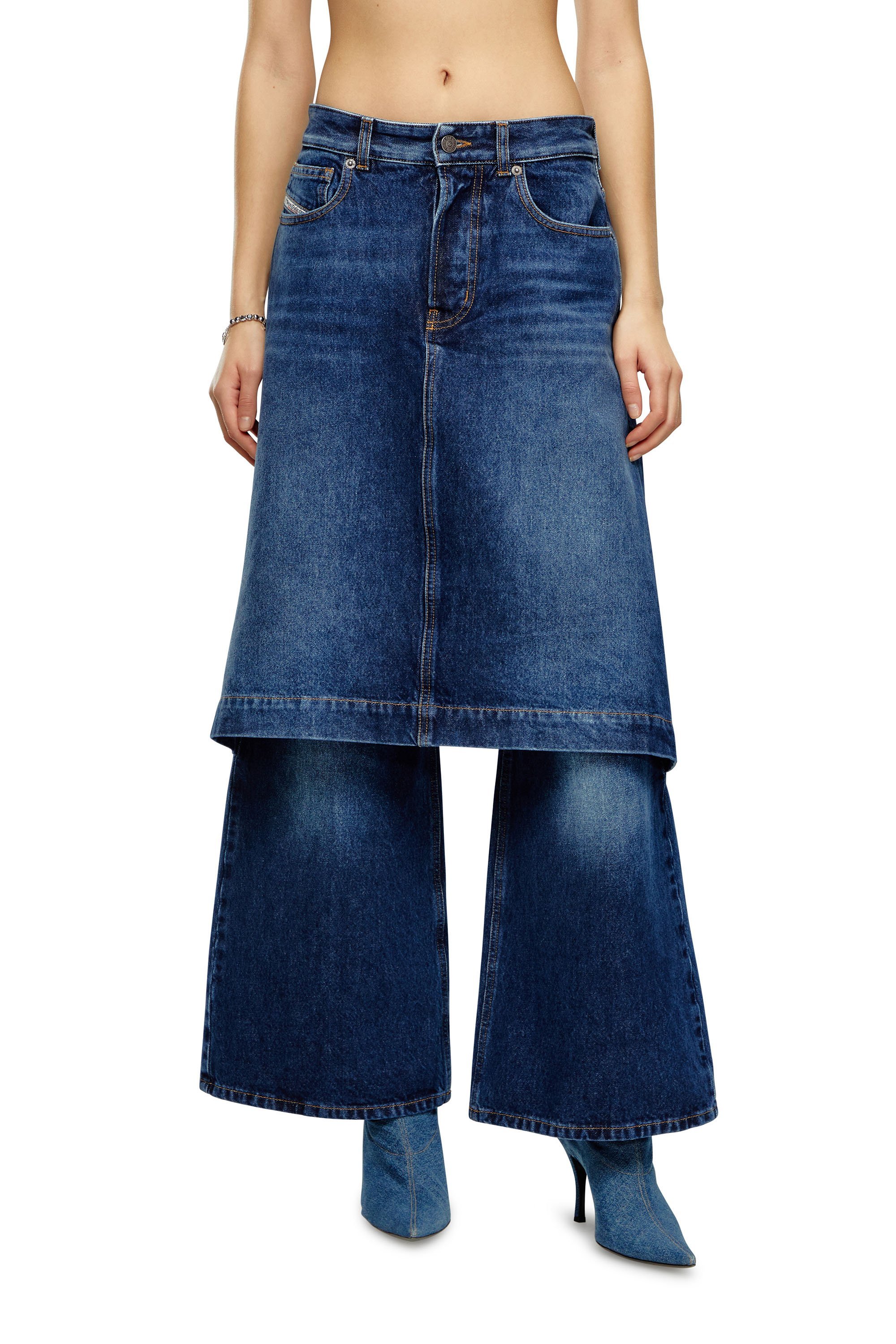 【DIESEL】デ・ミーガン・FSG デニムのスカート セール】レディース スカート デニム（デニムスカート）｜DIESEL