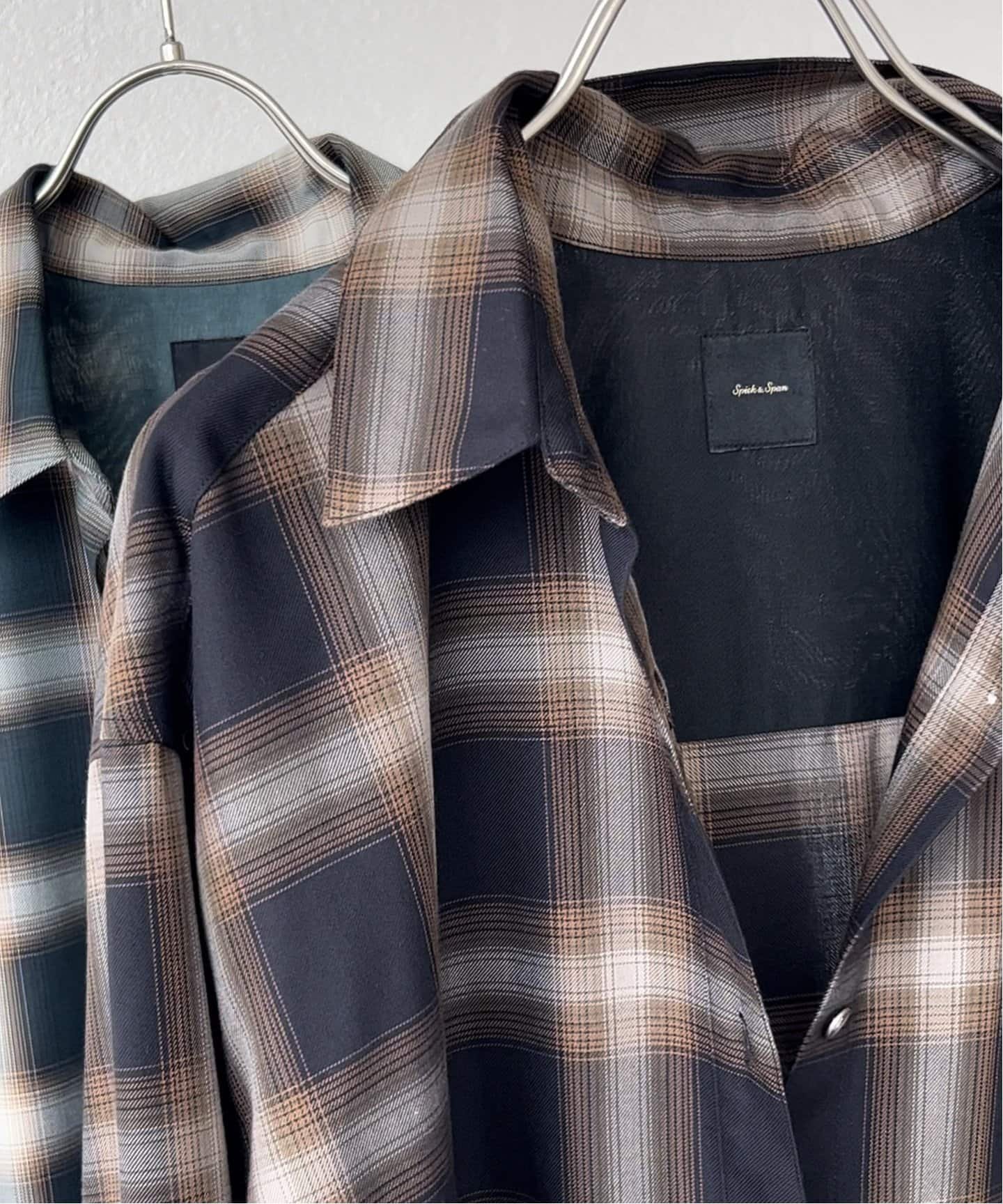 SALE／30%OFF】Spick & Span TRツイルチェックシャツ スピックアンド 