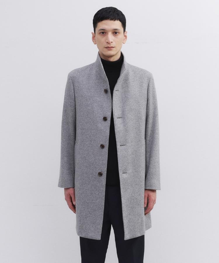 楽天市場】【ウールカシミヤブレンド】ビーバー調 スタンドカラー