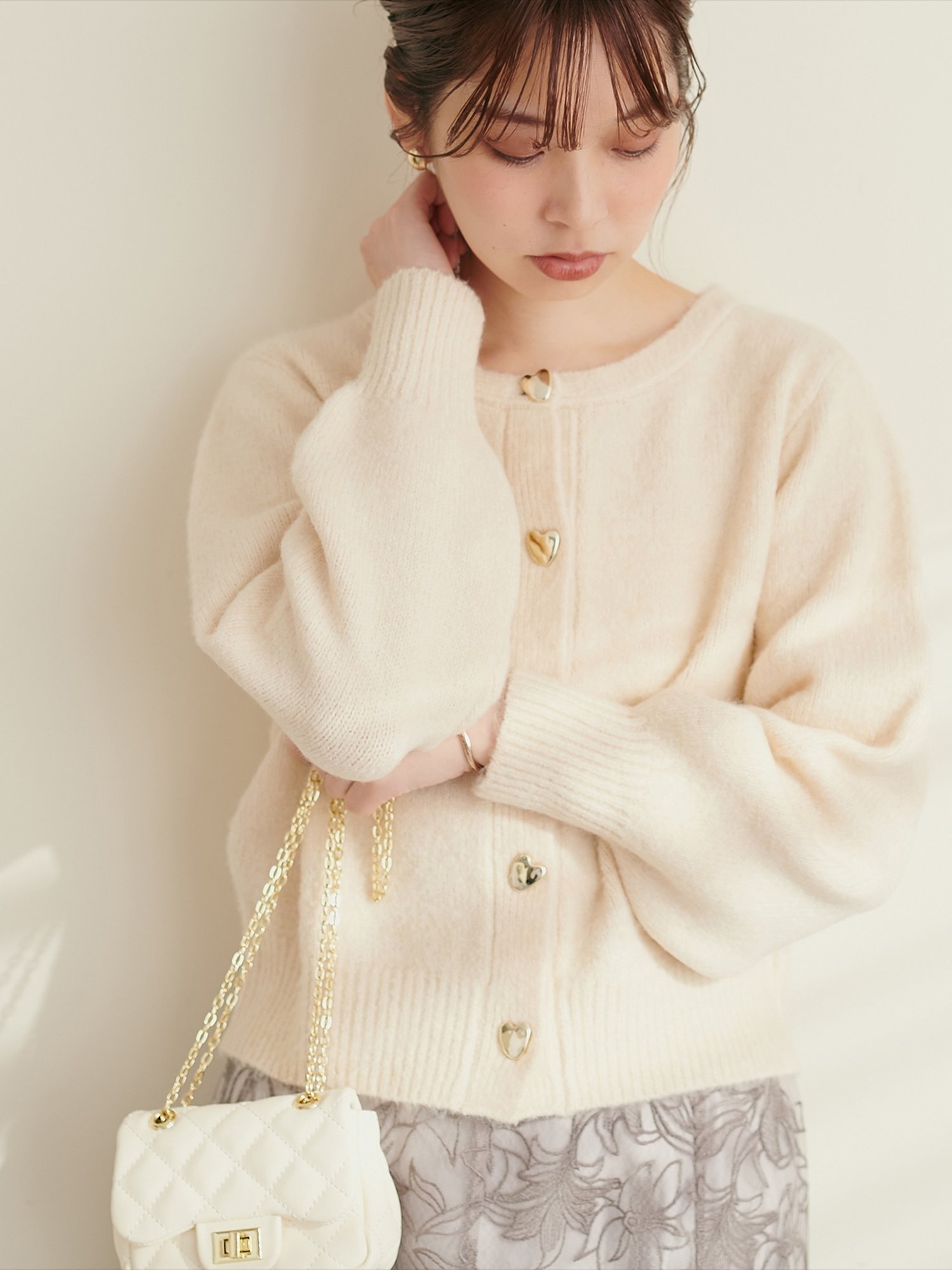 ELENCARE DUE2wayチュールスリーブカーデ｜ファッション通販の