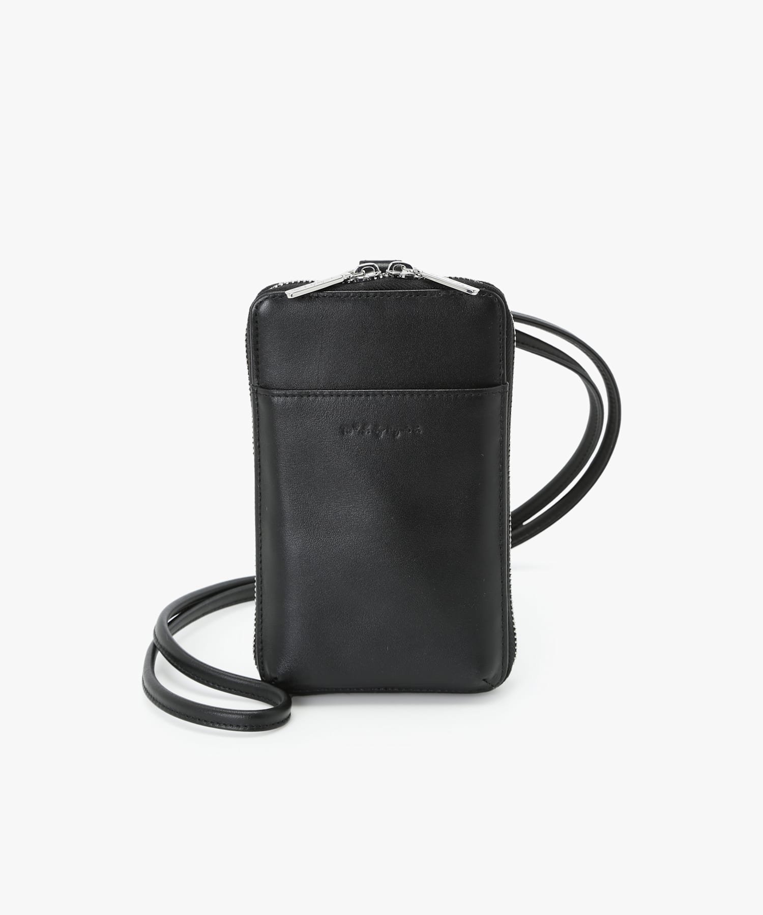 【値下げ】新品 To b.by agnes b. レザーミックスマルチポシェット To b. by agnes b.（トゥービーバイアニエスベー）の「レザー