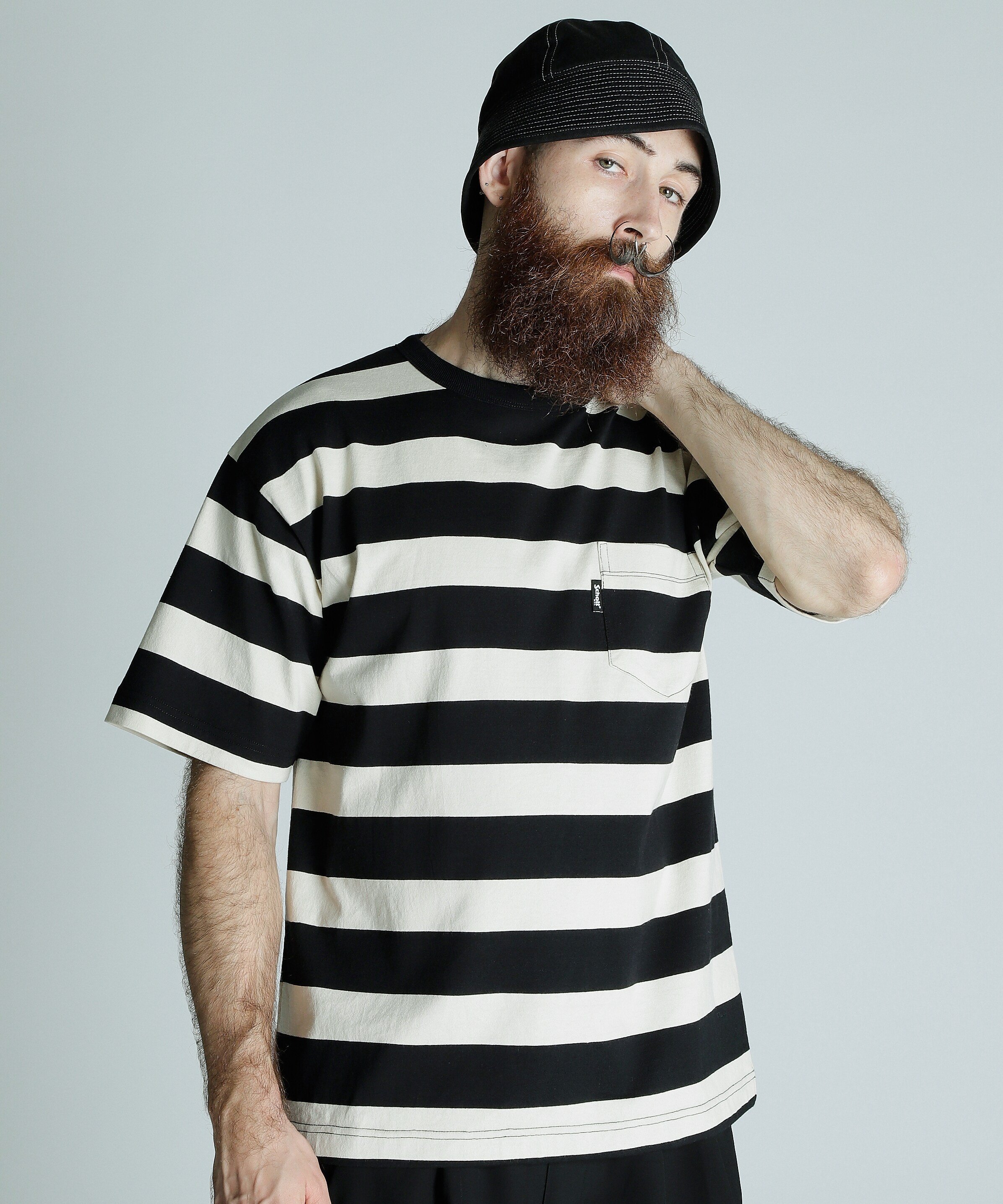 schott ワイドボーダーポケットTシャツ2枚セット 2116342-m.jpg