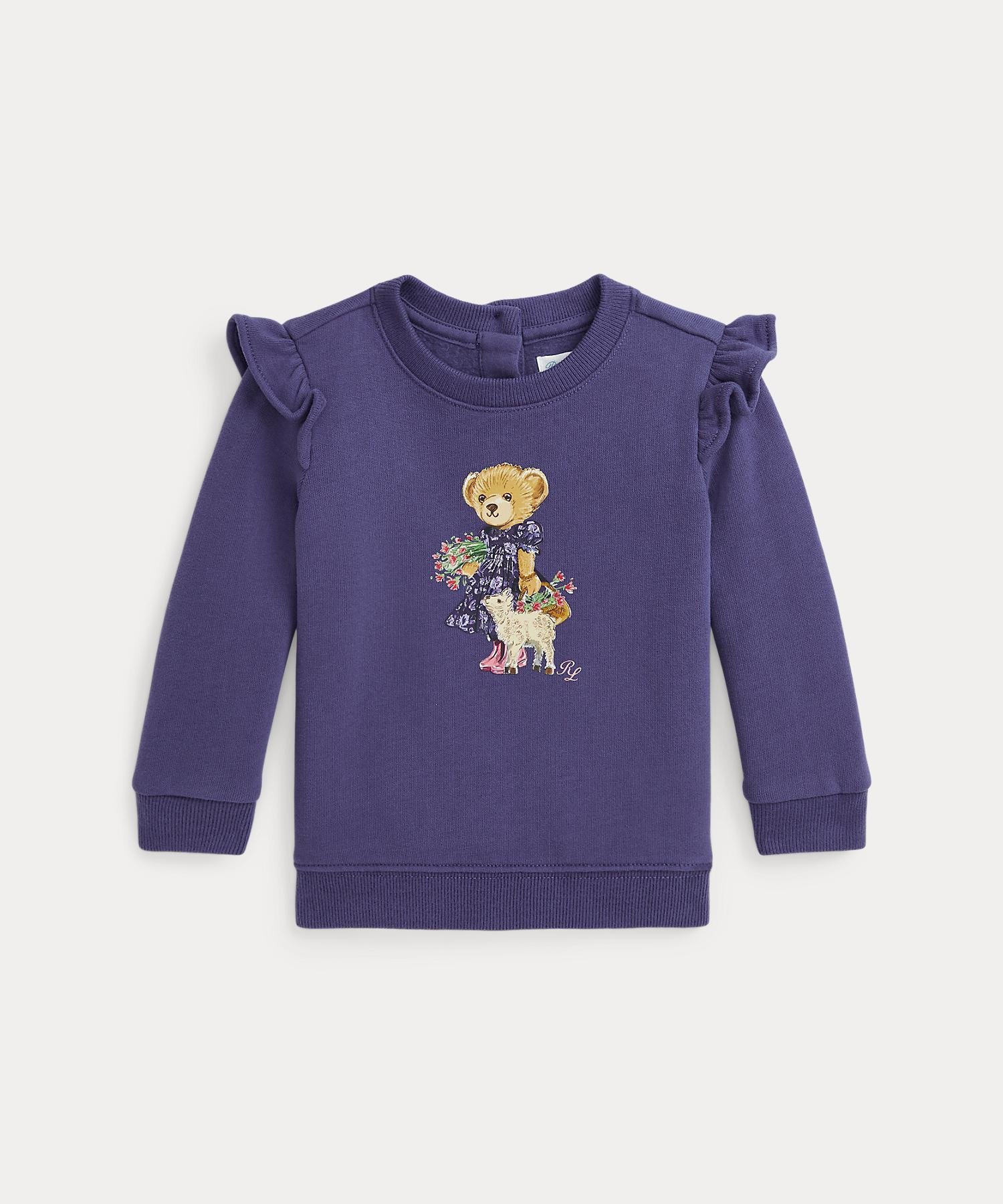 ラルフローレン　Polo ベア フリース スウェットシャツ　赤　2才-90 ラルフローレンPolo ベア フリース スウェットシャツ赤2才-90