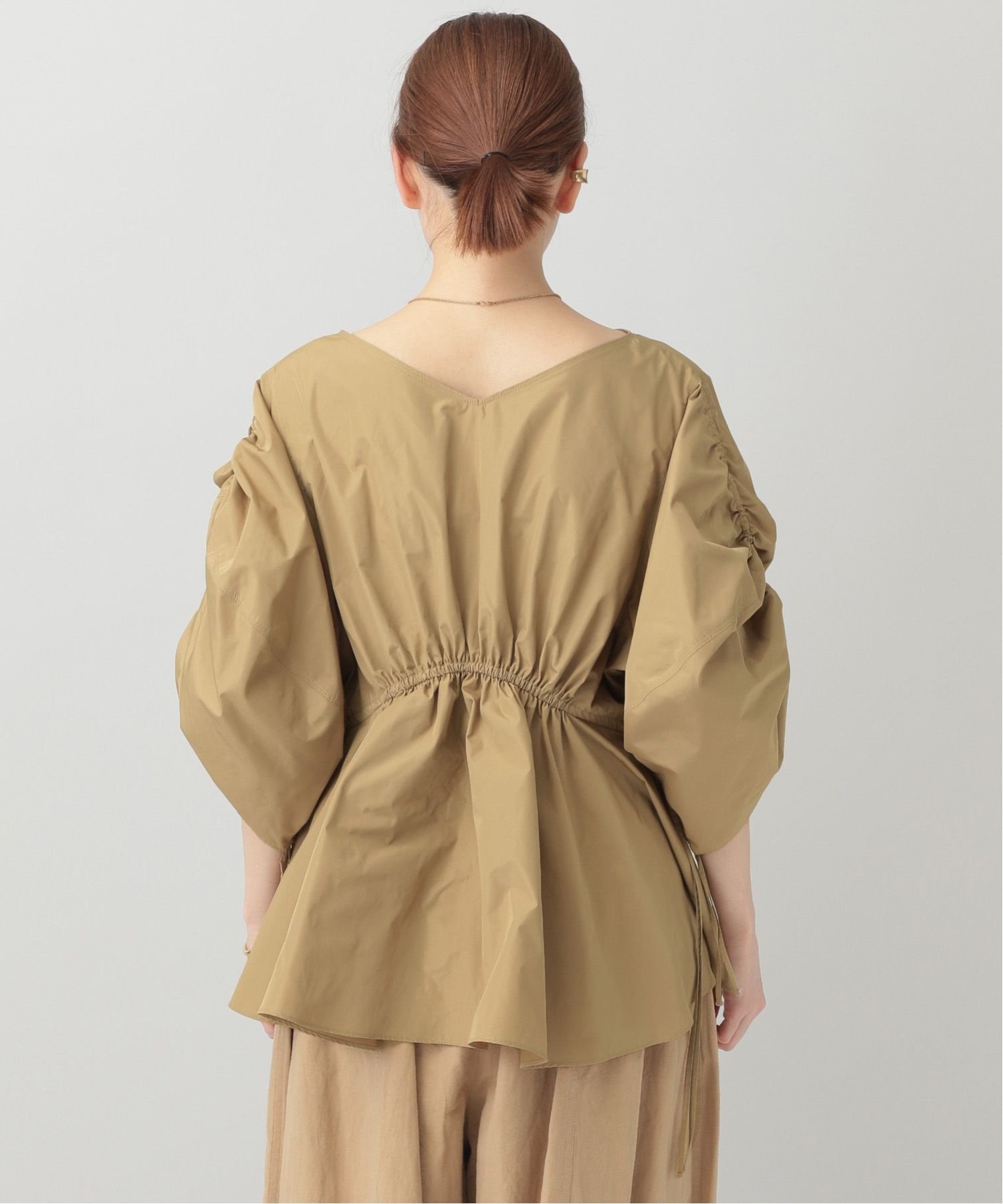 SALE／20%OFF】Curensology ギャザースリーブブラウス カレンソロジー 