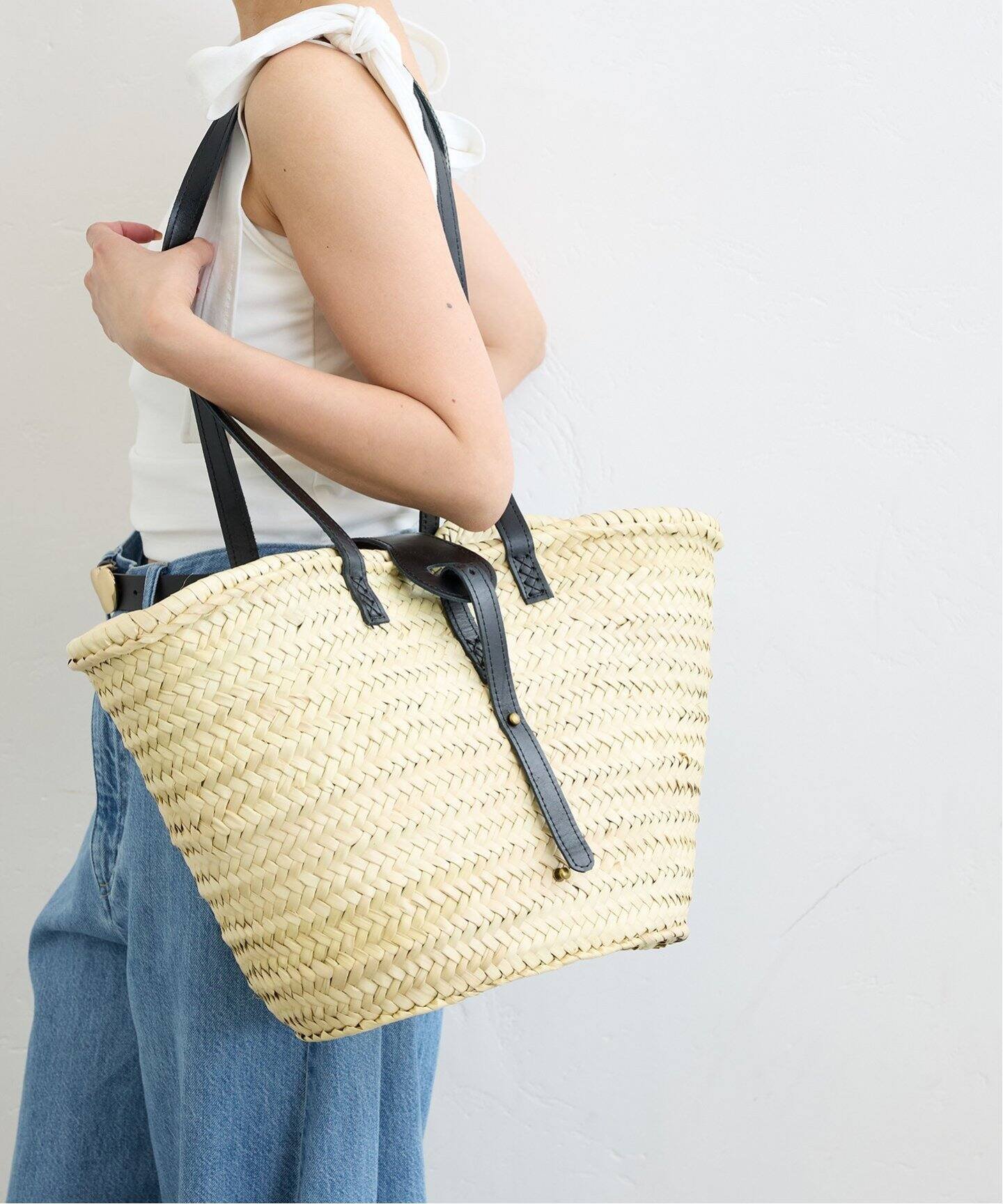 アニエスベー ラフィアバッグ カゴバッグ トートバッグ ポーチ付き agnes b. かごバッグ カゴバッグ ラフィア 2wayトートバッグ