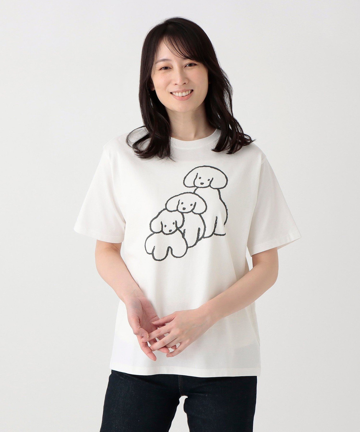再度お値下げしました。新品❤お茶目わんこのかごバッグ おさんぽ・てらおかなつみコラボ】お散歩バッグ【SALE】 GRH105