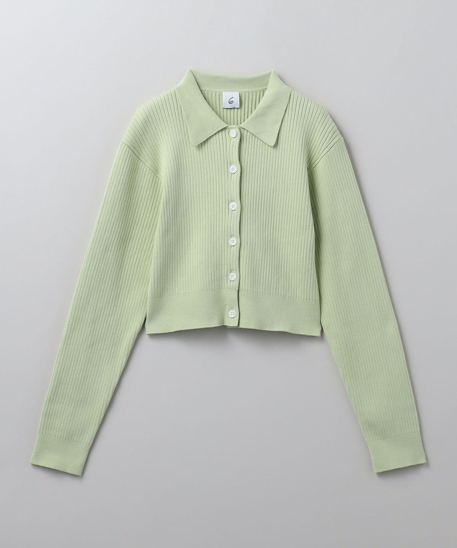 <6(ROKU)>SHEER COLOR RIB CARDIGAN/カーディガン 6（ロク）の「＜6(ROKU)＞SHEER COLOR RIB CARDIGAN