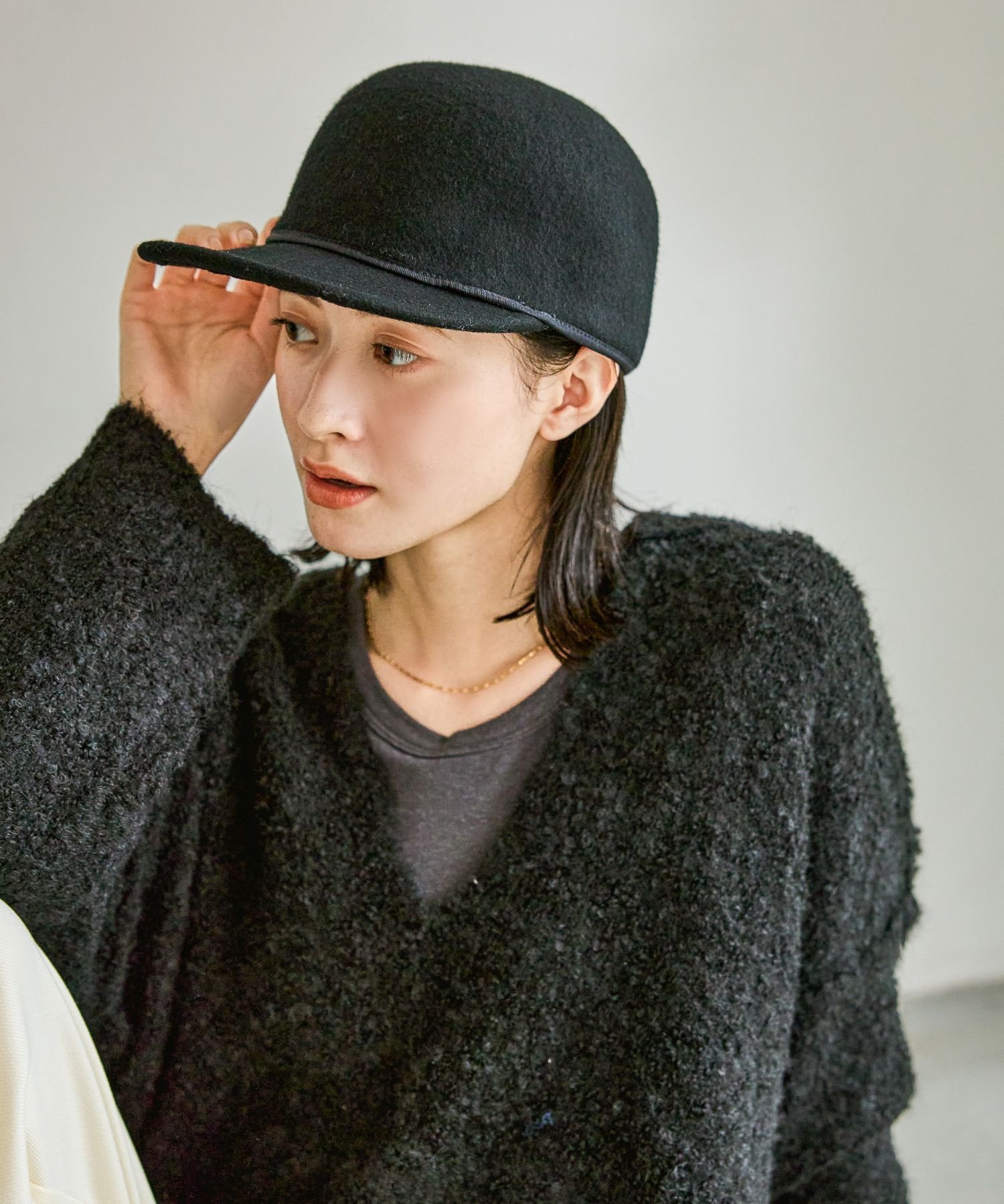 【未使用品級】KAPITAL キャピタル フェルト ジョッキー帽 ウール 黒 楽天市場】【メール便 送料無料】 ウール混 ジョッキーキャップ | 無地