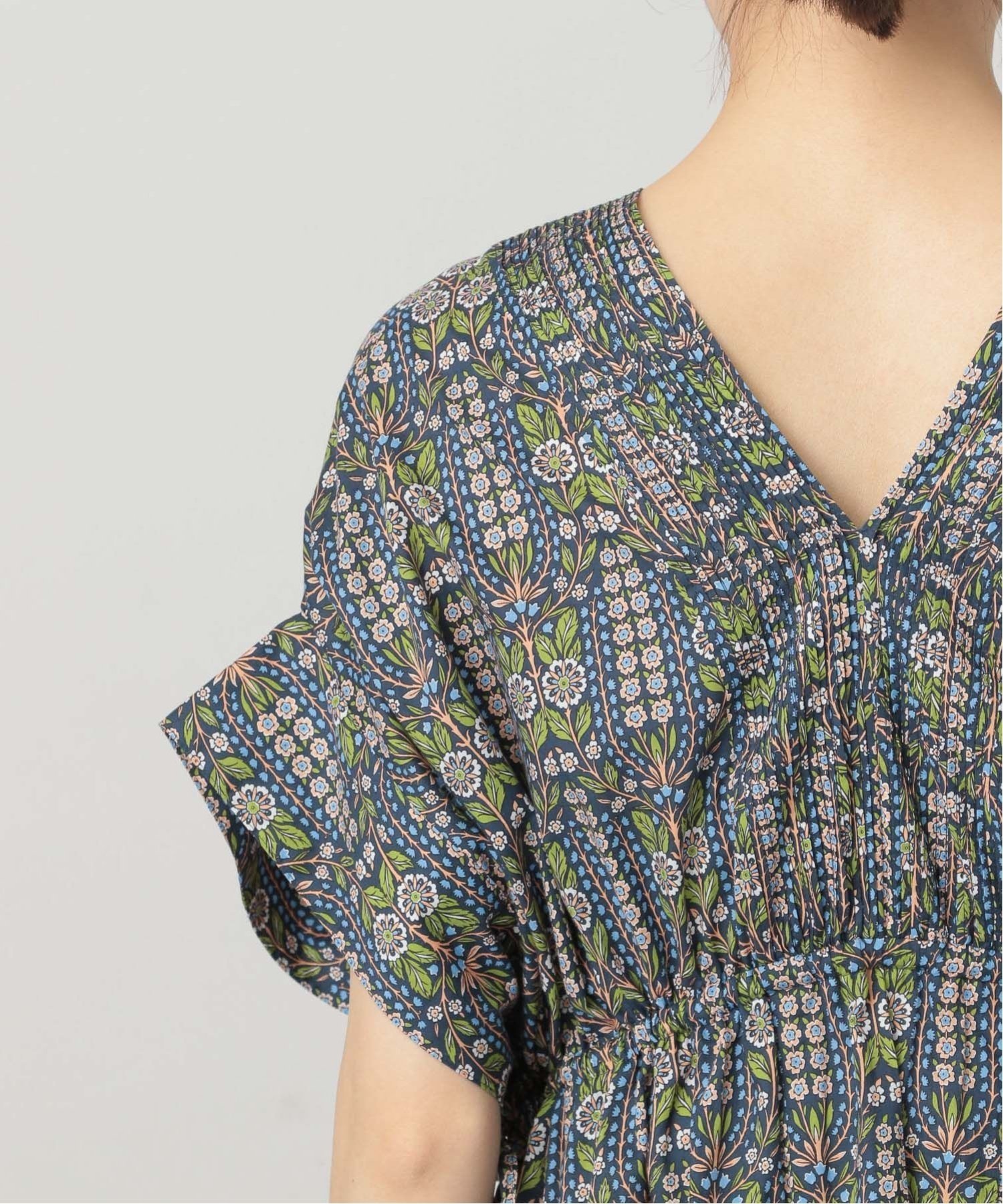 SALE／10%OFF】Curensology リバティタックワンピース カレンソロジー 