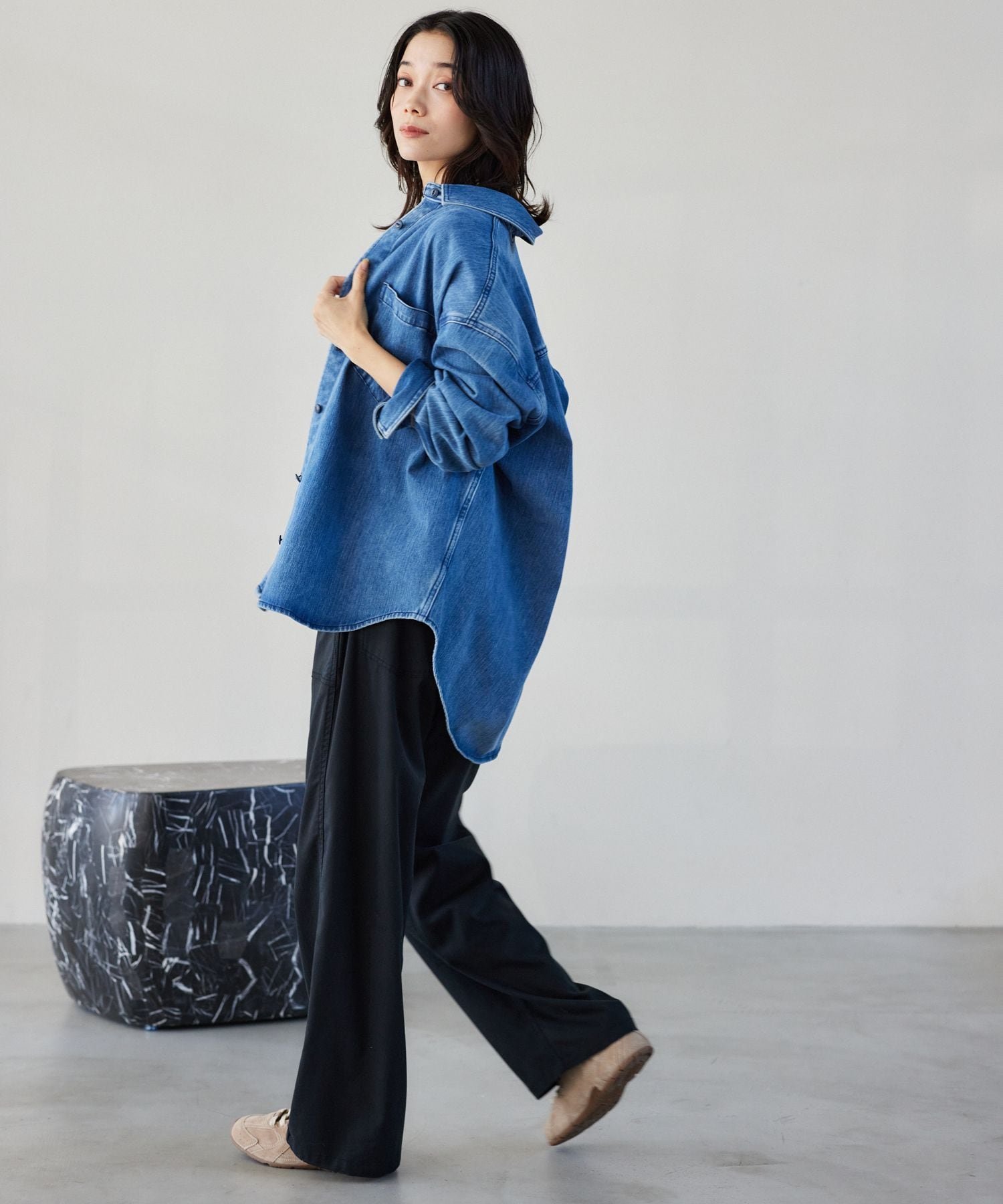 SALE／30%OFF】BARNYARDSTORM カットデニムシャツジャケット バン