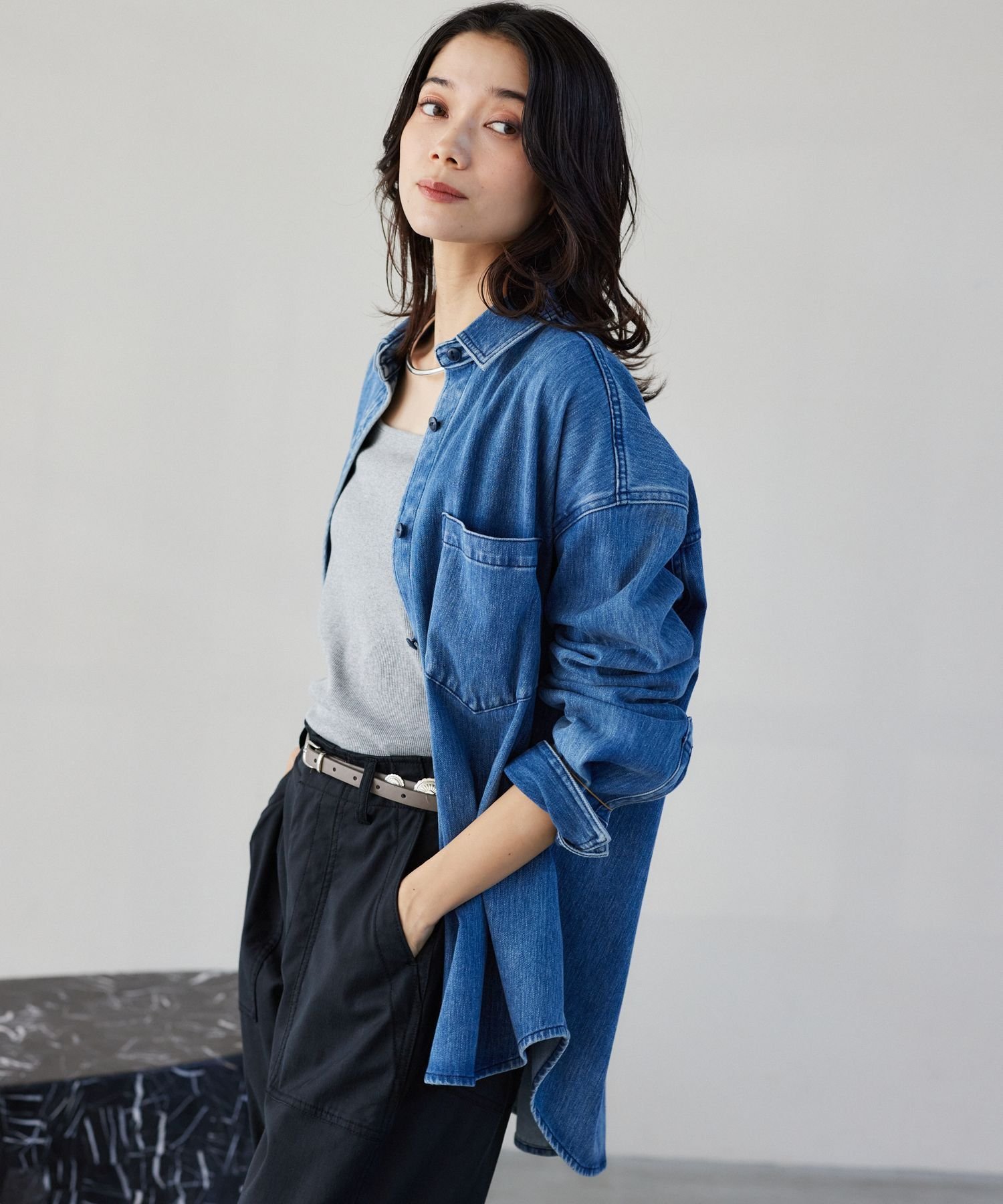 BARNYARDSTORM カットデニムシャツジャケット バンヤードストーム