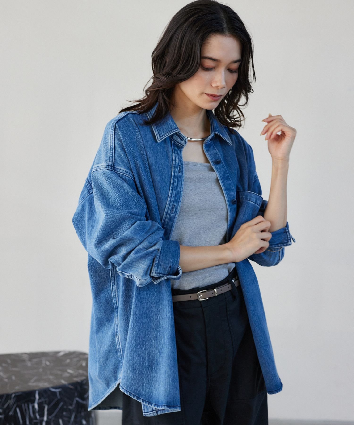 BARNYARDSTORM カットデニムシャツジャケット バンヤードストーム