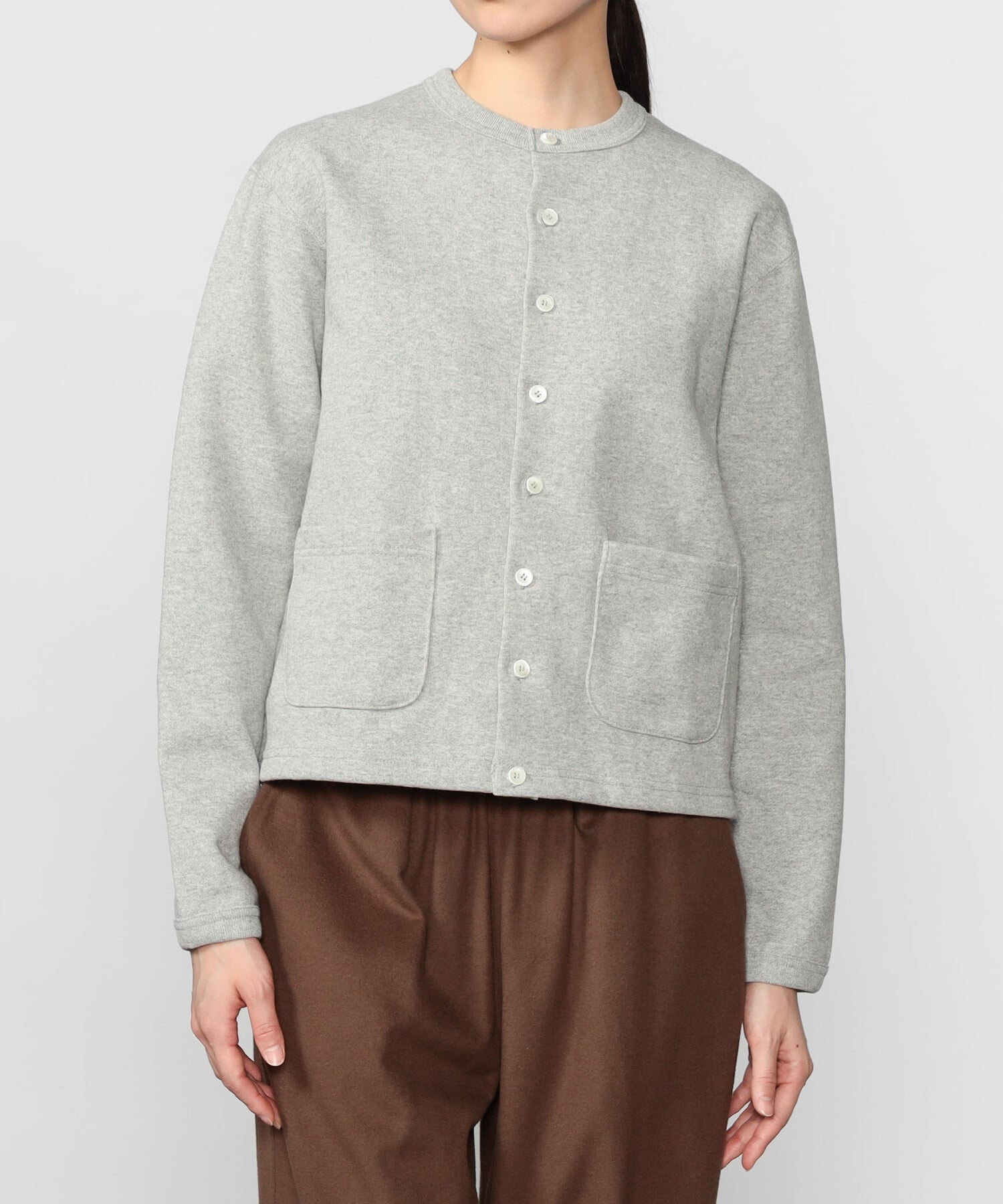 楽天市場】ANATOMICA / SWEAT RAGLAN CREW CARDIGAN / GREY