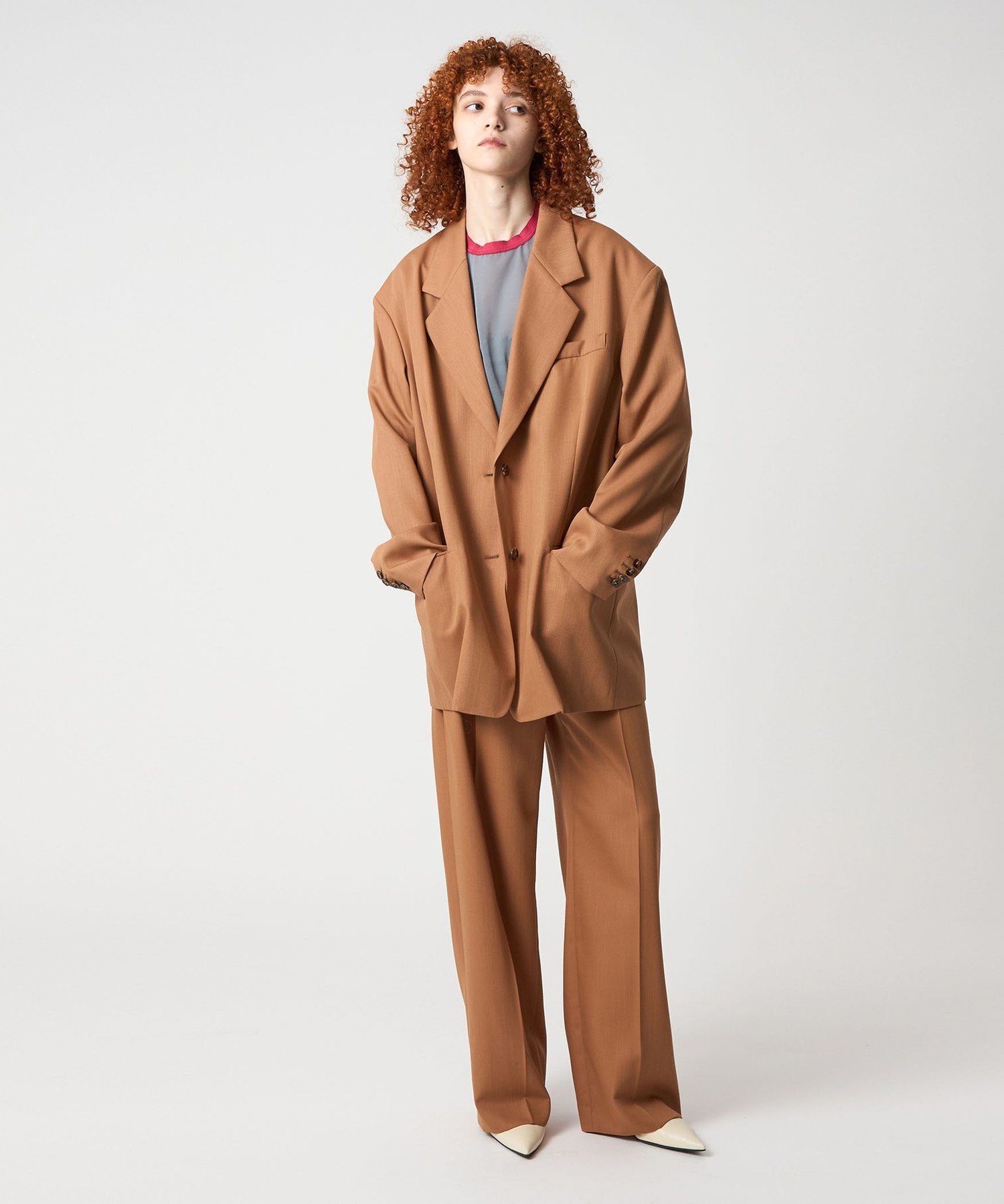 6(ROKU)＞ミックスカラージャケットコート