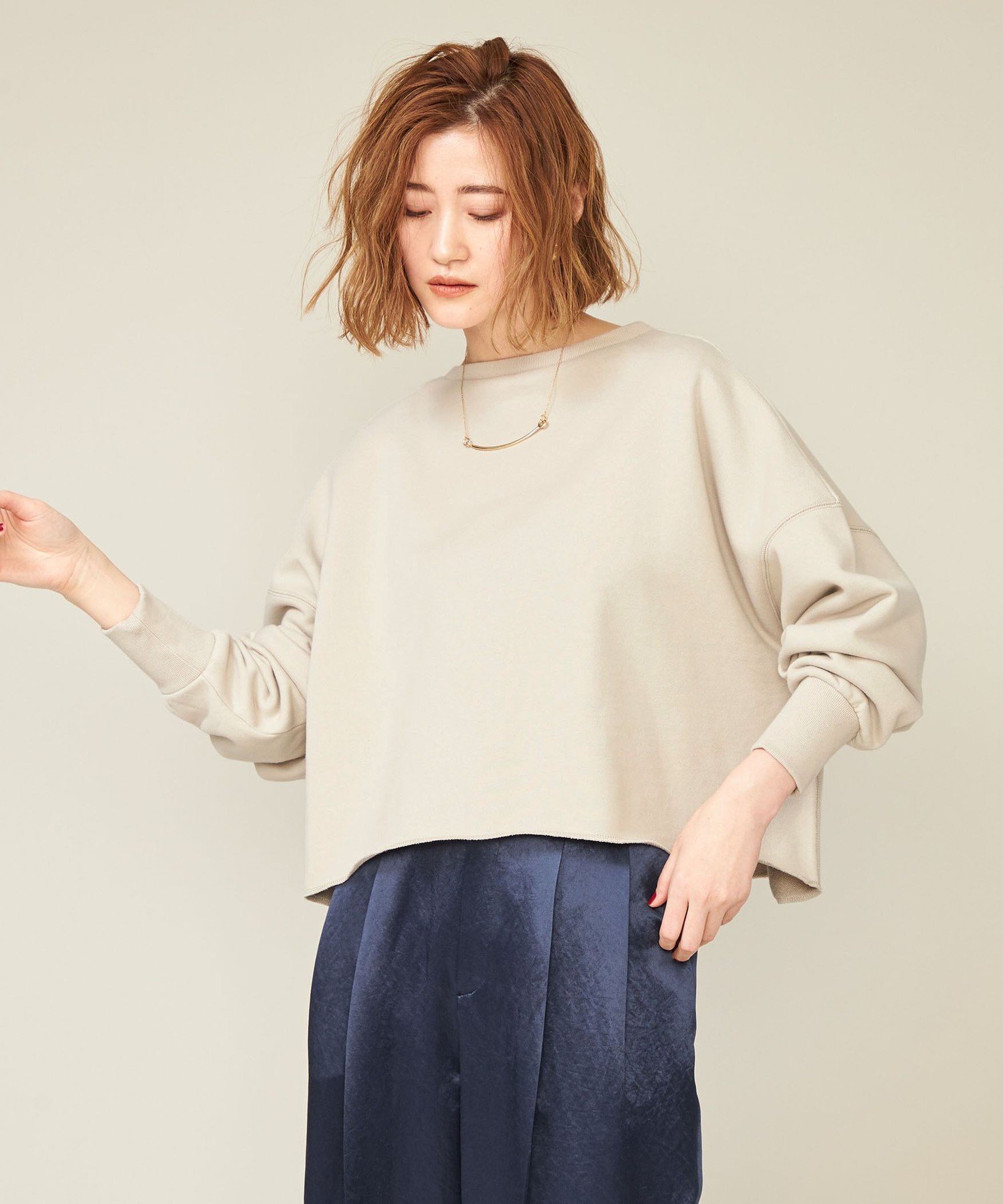 conte ＜conte＞クロップド プルオーバースウェット ユナイテッド