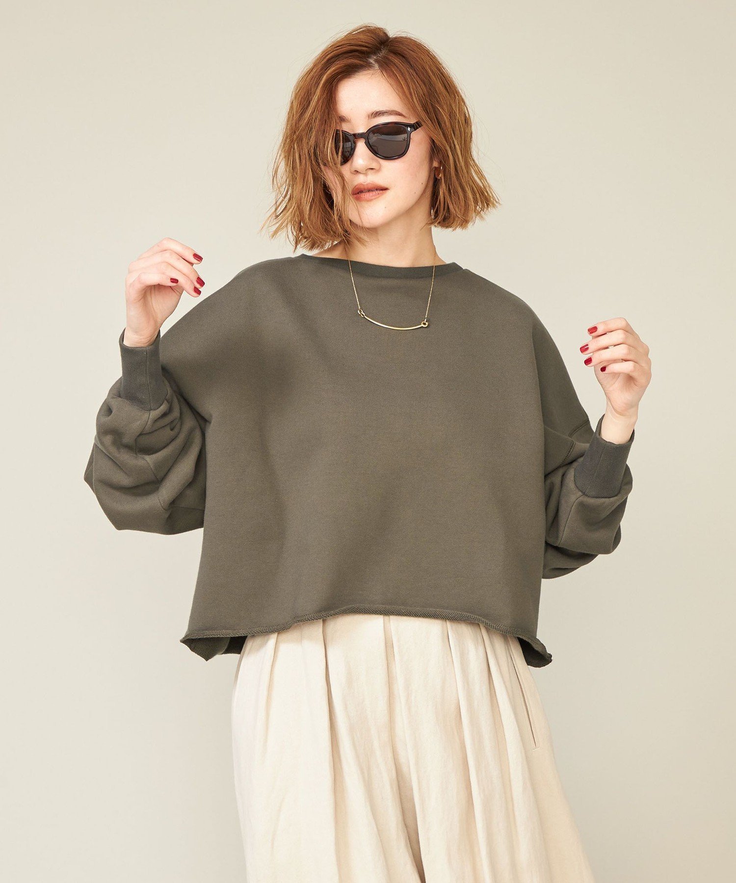 <conte> クロップド プルオーバースウェット conte ＜conte＞クロップド プルオーバースウェット ユナイテッド