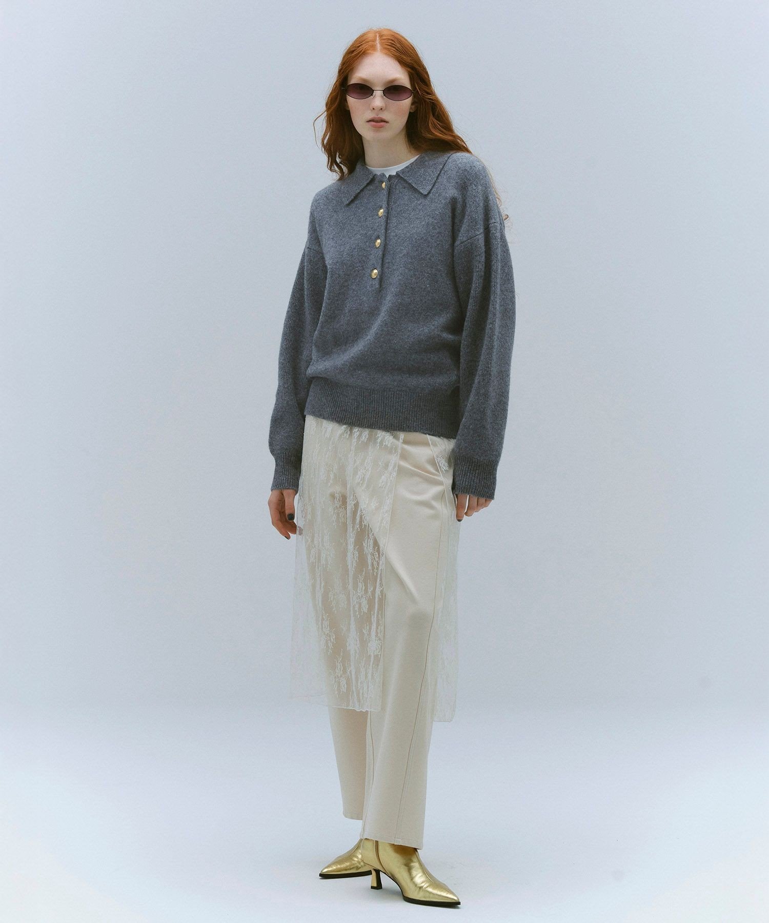 SALE／30%OFF】ADAM ET ROPE' FEMME ポロシャツニットプルオーバー