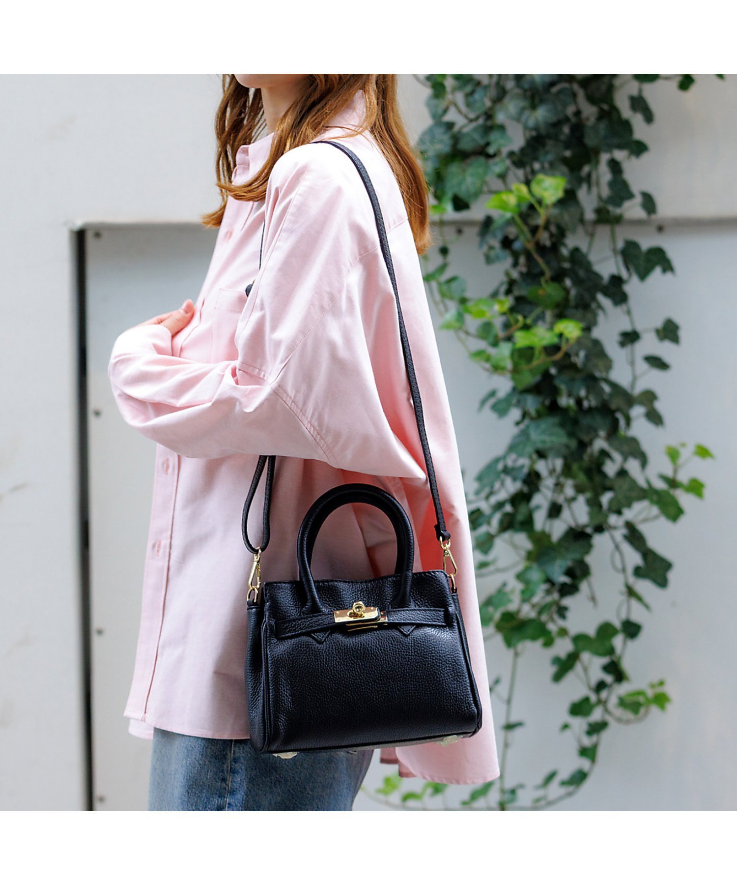 AULENTTI レザートートバッグ グレー 大きめ　完売　定価24,200円 WEB限定】[AULENTTI/オーレンティ] DOLLARO レザートートバッグ