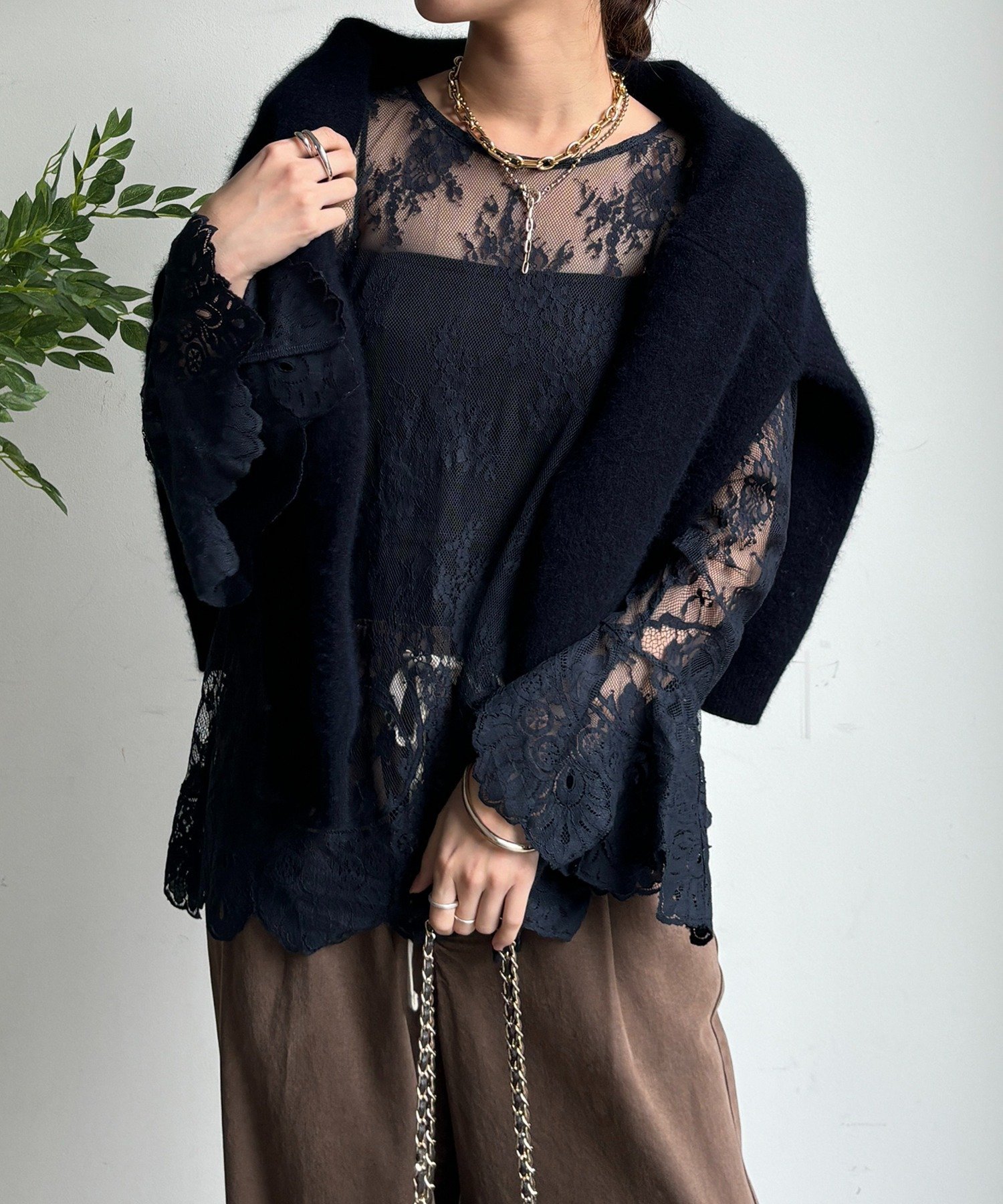 楽天市場】リーフレースブラウス IENA イエナ トップス シャツ