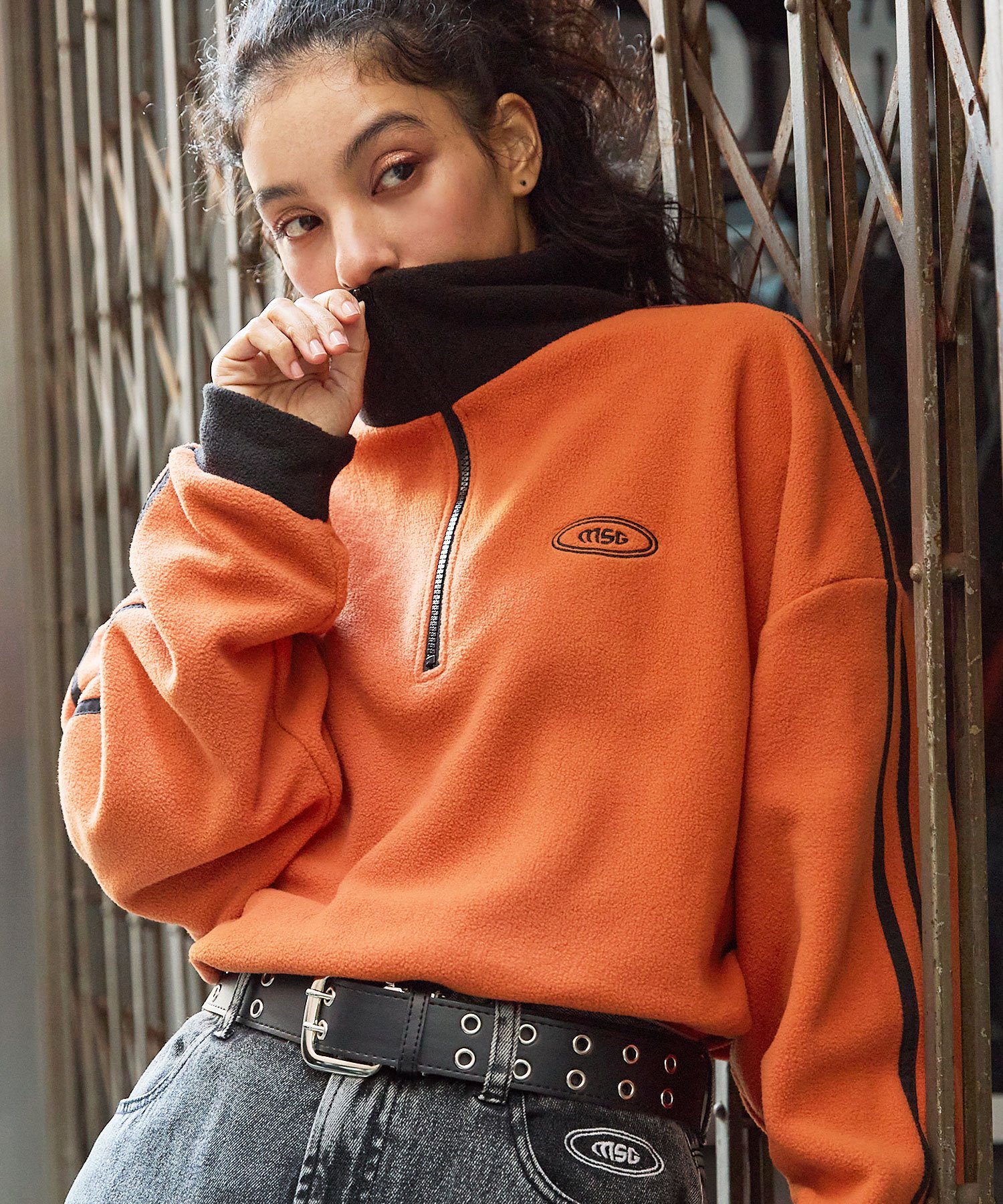 楽天市場】MSG オーバーサイズハーフジップスウェットプル