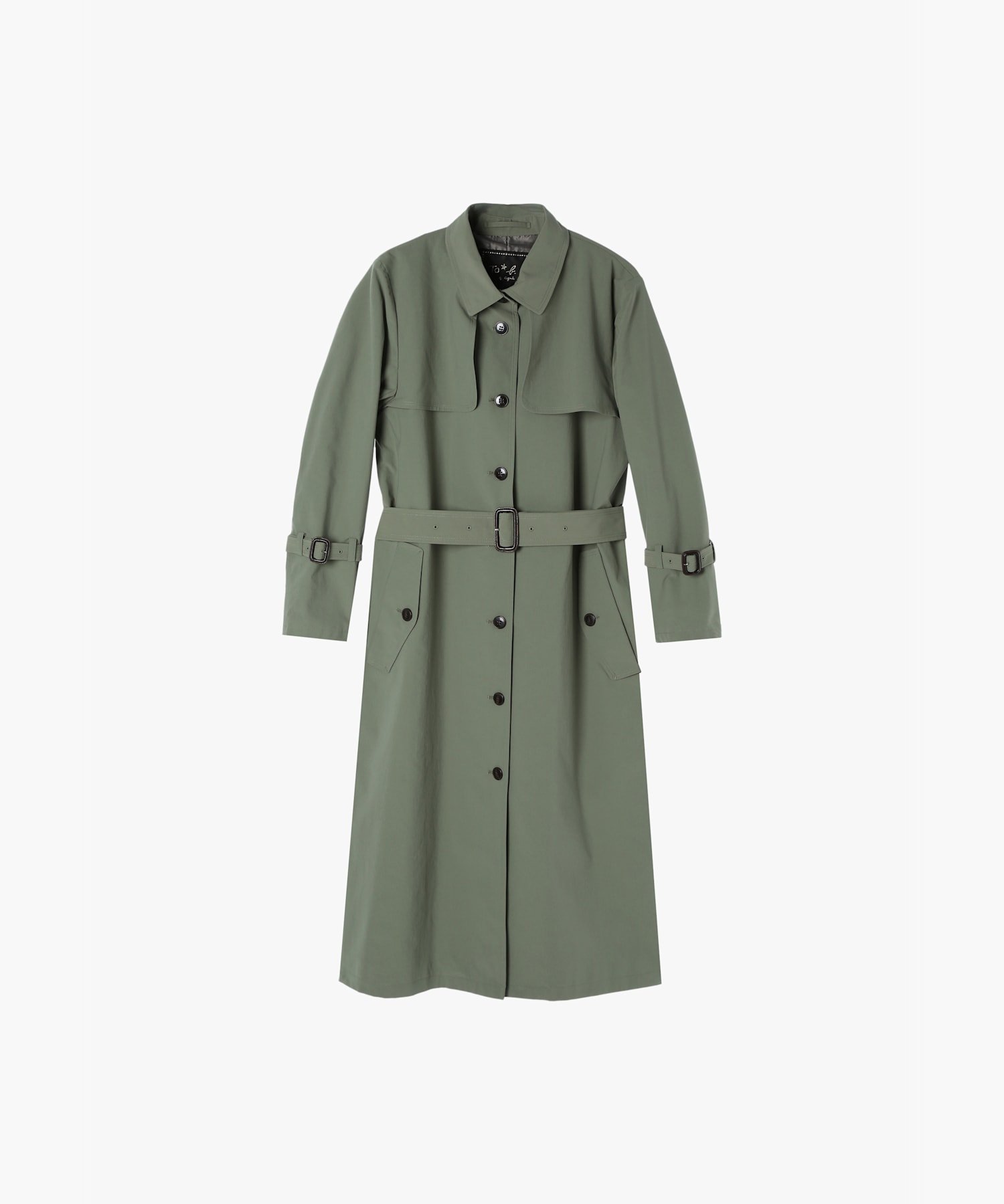 ねこ　アニエス ベー　ロングコート　デニム　36 mq1176-01_1.jpg