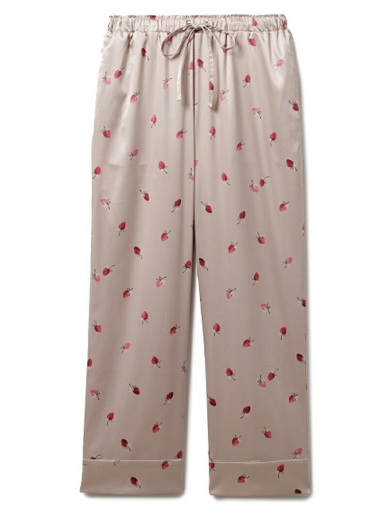 楽天市場 Rakuten Fashion ストロベリーサテンロングパンツ Gelato Pique ジェラートピケ パンツ ジーンズ パンツその他 ホワイト ピンク 送料無料 Usagistore Usagionline公式ストア