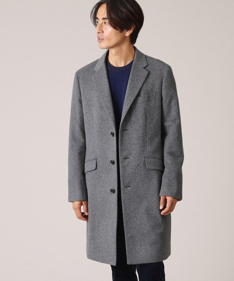 楽天市場】【ウールカシミヤブレンド】ビーバー調 スタンドカラー