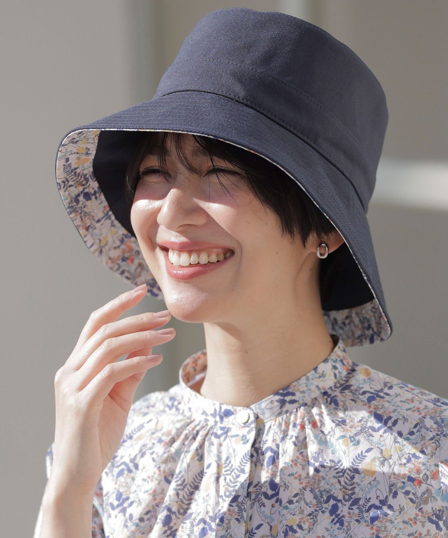 さや様＊つば広帽子＊ハーフリネン＊リバティ 楽天市場】LIBERTYリバティプリントを使ったリネンハット帽子