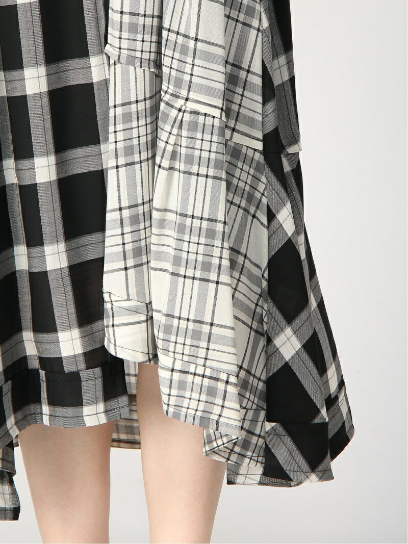LANVIN en Bleu◇長袖ワンピース -- ニットコンビMIXパターン