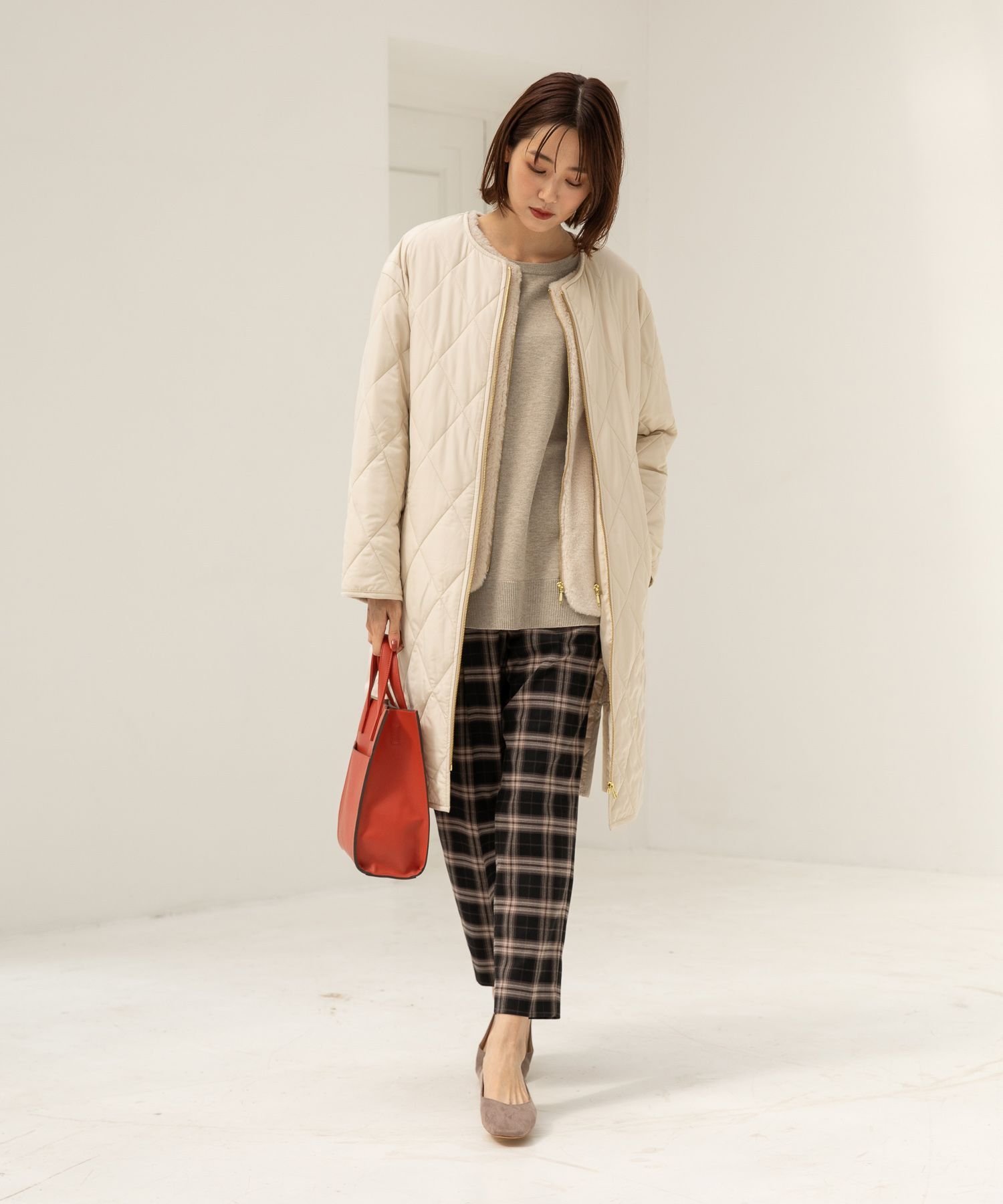 【SALE/70%OFF】GLOBAL WORK (W)アッタカウツクシテーパーガラ グローバルワーク パンツ スラックス・ドレスパンツ ブラウン グレー ブラック ネイビー