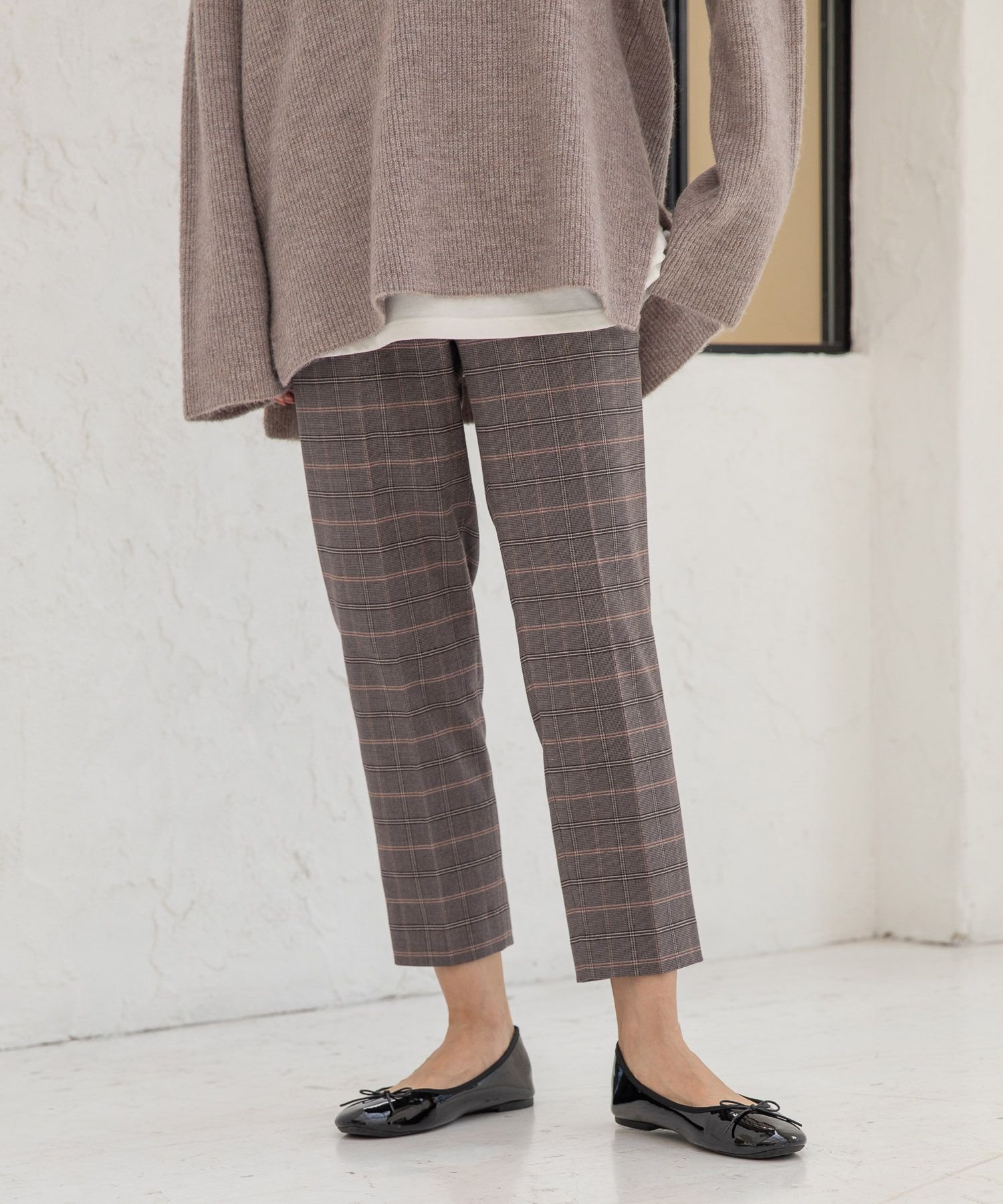 【SALE/70%OFF】GLOBAL WORK (W)アッタカウツクシテーパーガラ グローバルワーク パンツ スラックス・ドレスパンツ ブラウン グレー ブラック ネイビー
