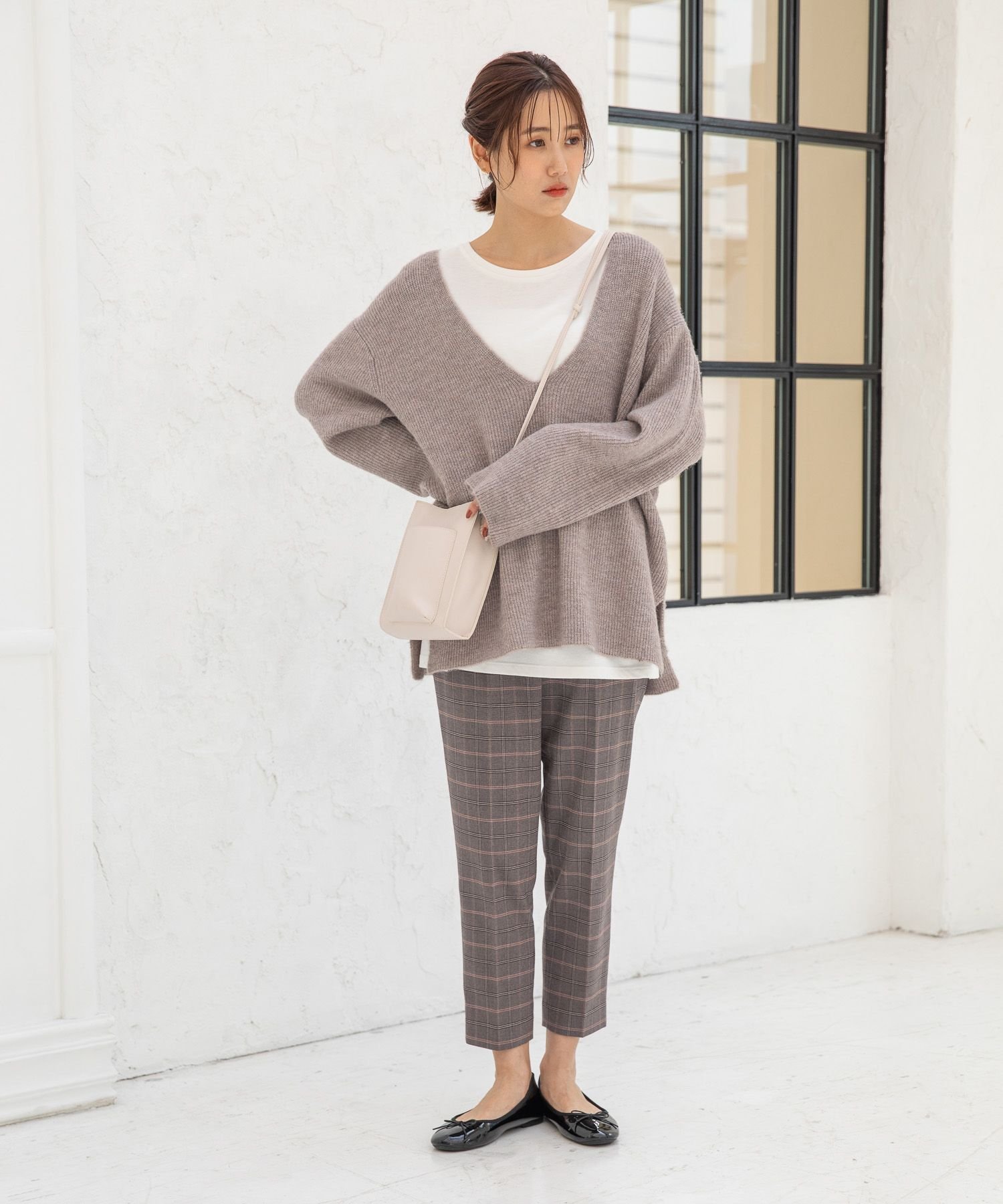 【SALE/70%OFF】GLOBAL WORK (W)アッタカウツクシテーパーガラ グローバルワーク パンツ スラックス・ドレスパンツ ブラウン グレー ブラック ネイビー
