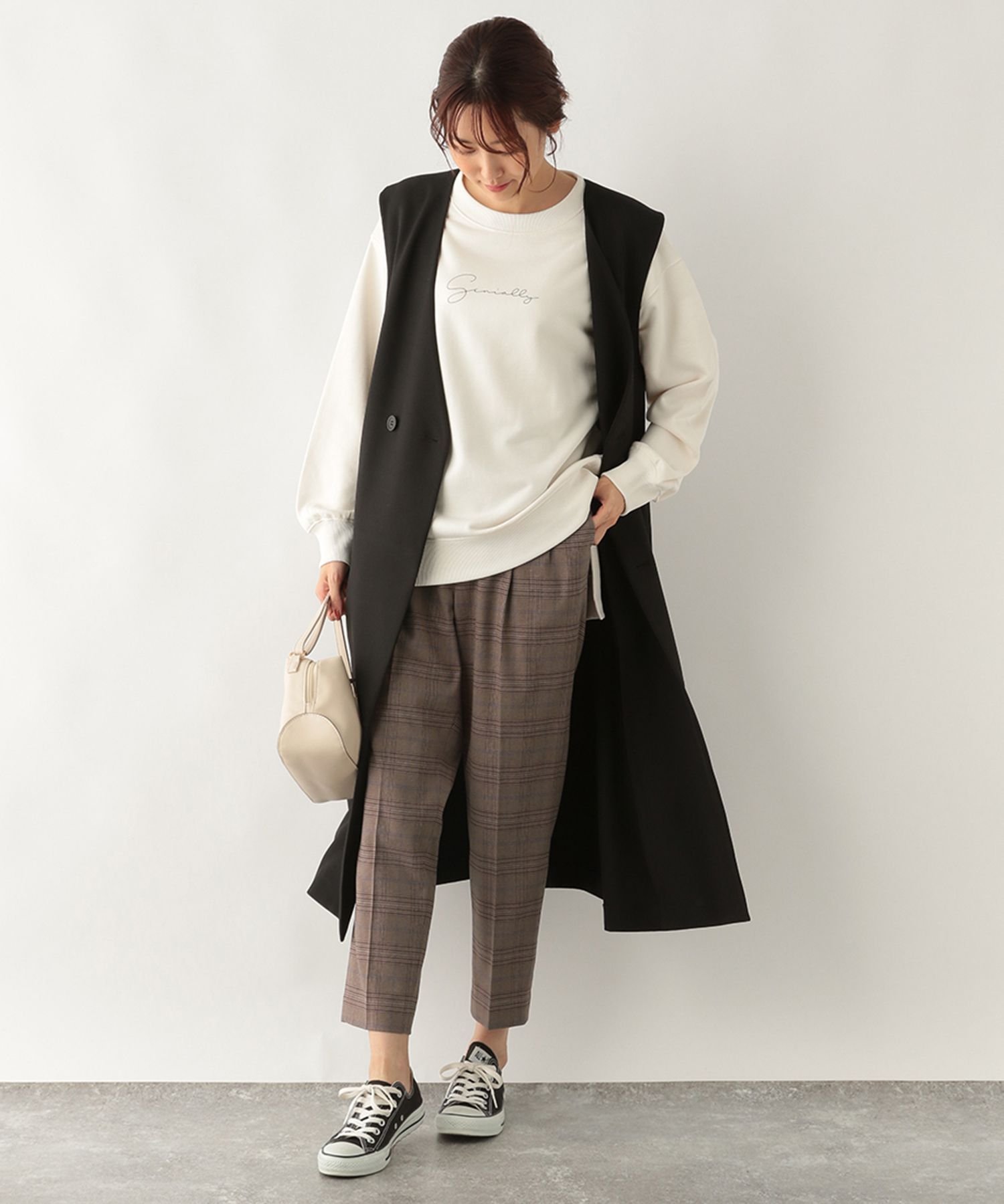 【SALE/70%OFF】GLOBAL WORK (W)アッタカウツクシテーパーガラ グローバルワーク パンツ スラックス・ドレスパンツ ブラウン グレー ブラック ネイビー